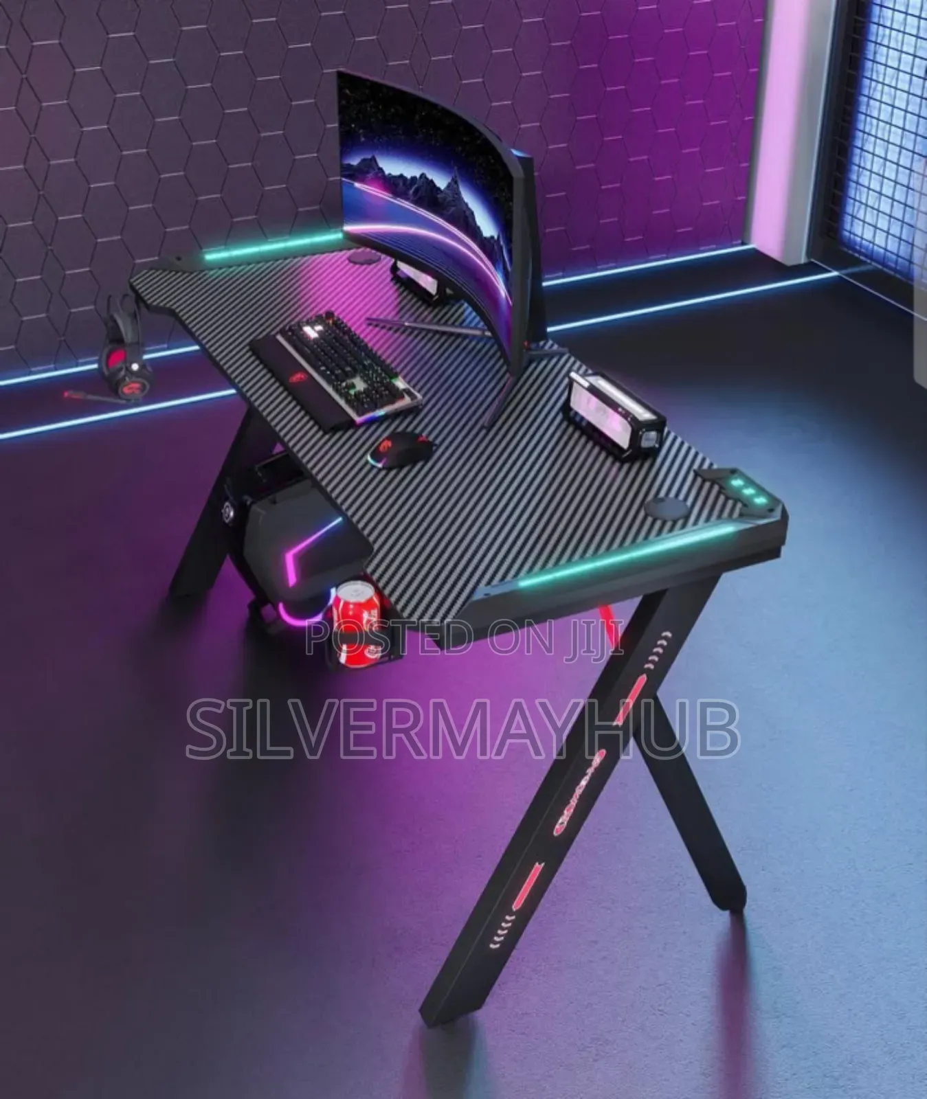 RGB Gaming Office Desk