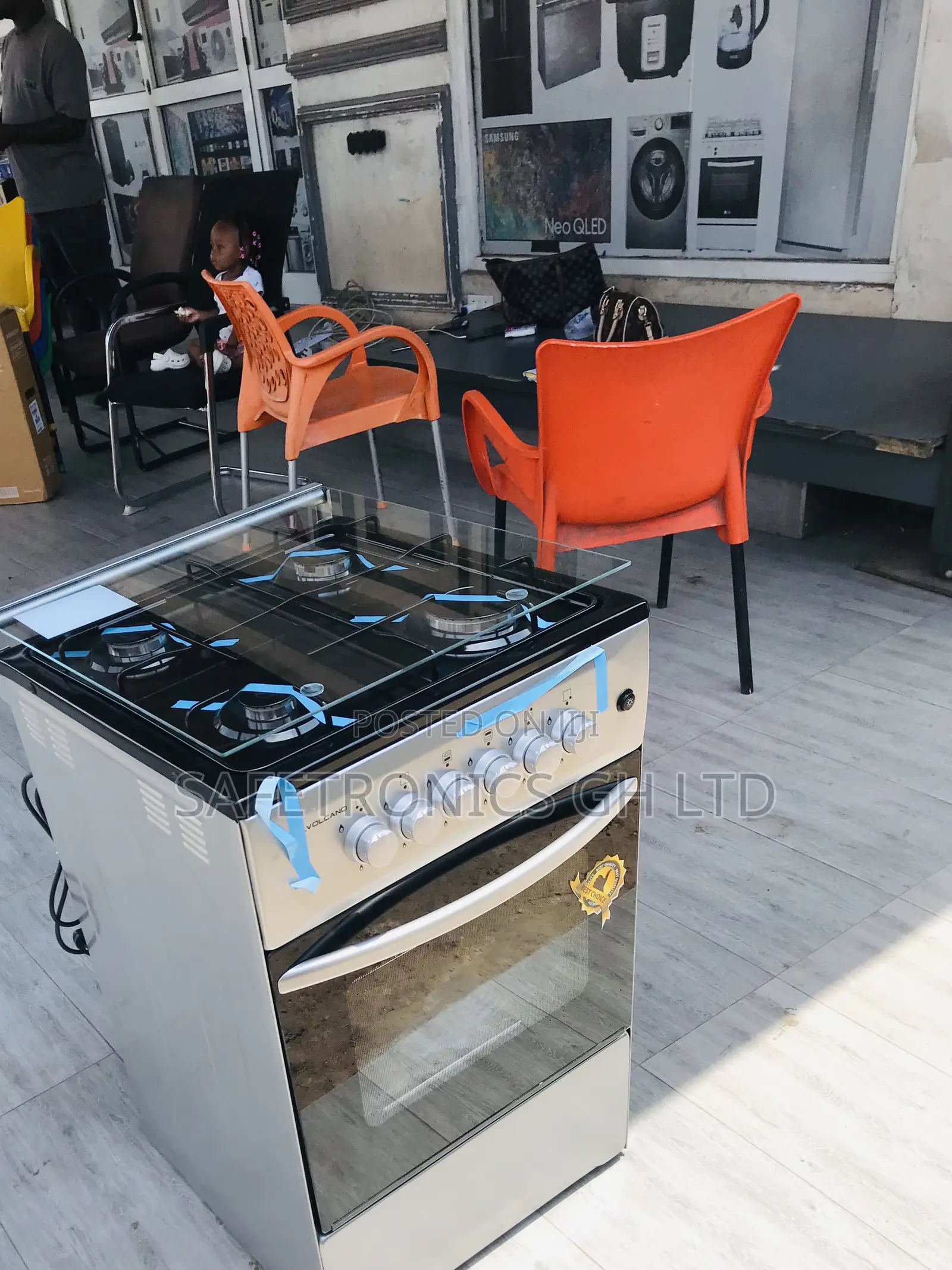 Efficiency Volcano 4 Gas Cooker Oven Gray 50-50