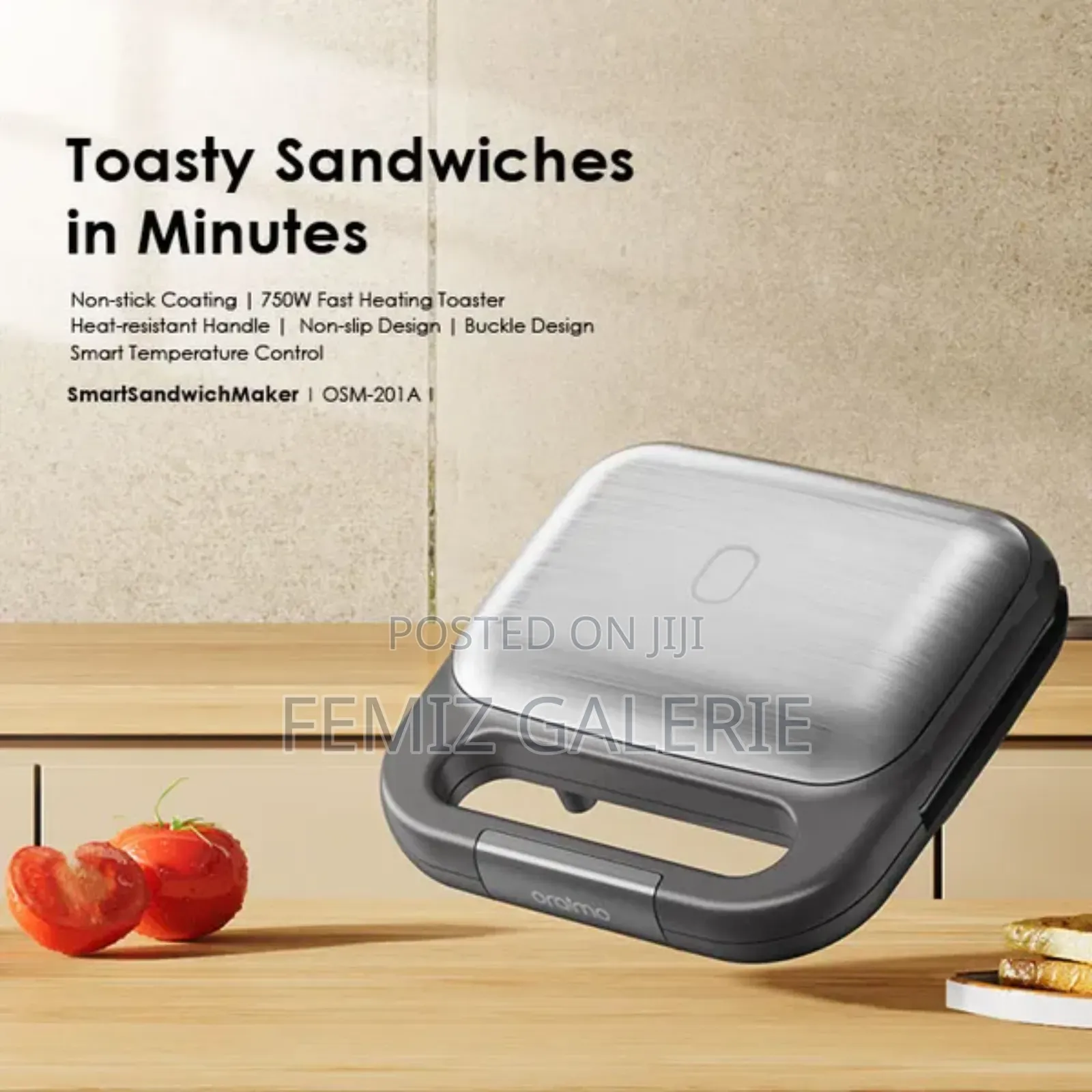 Oraimo Smart Sandwich Maker 750w