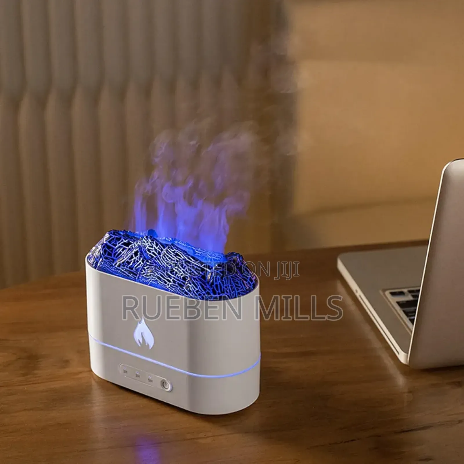 Colorful White Label Flame Design Mist Diffuser Humidifier