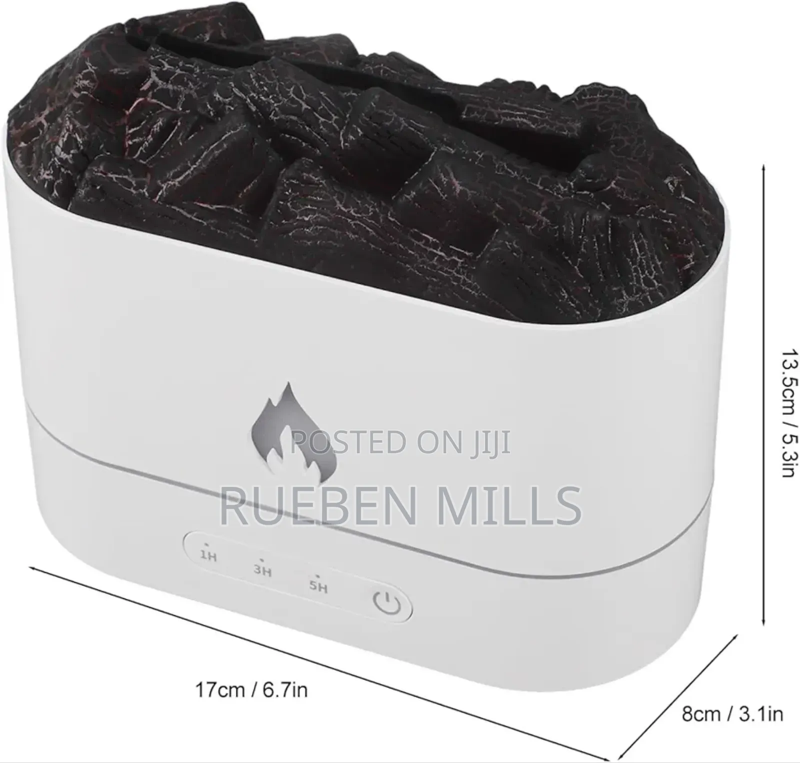 Elegant White Label Fire Flame Fine Mist Diffuser Humidifier