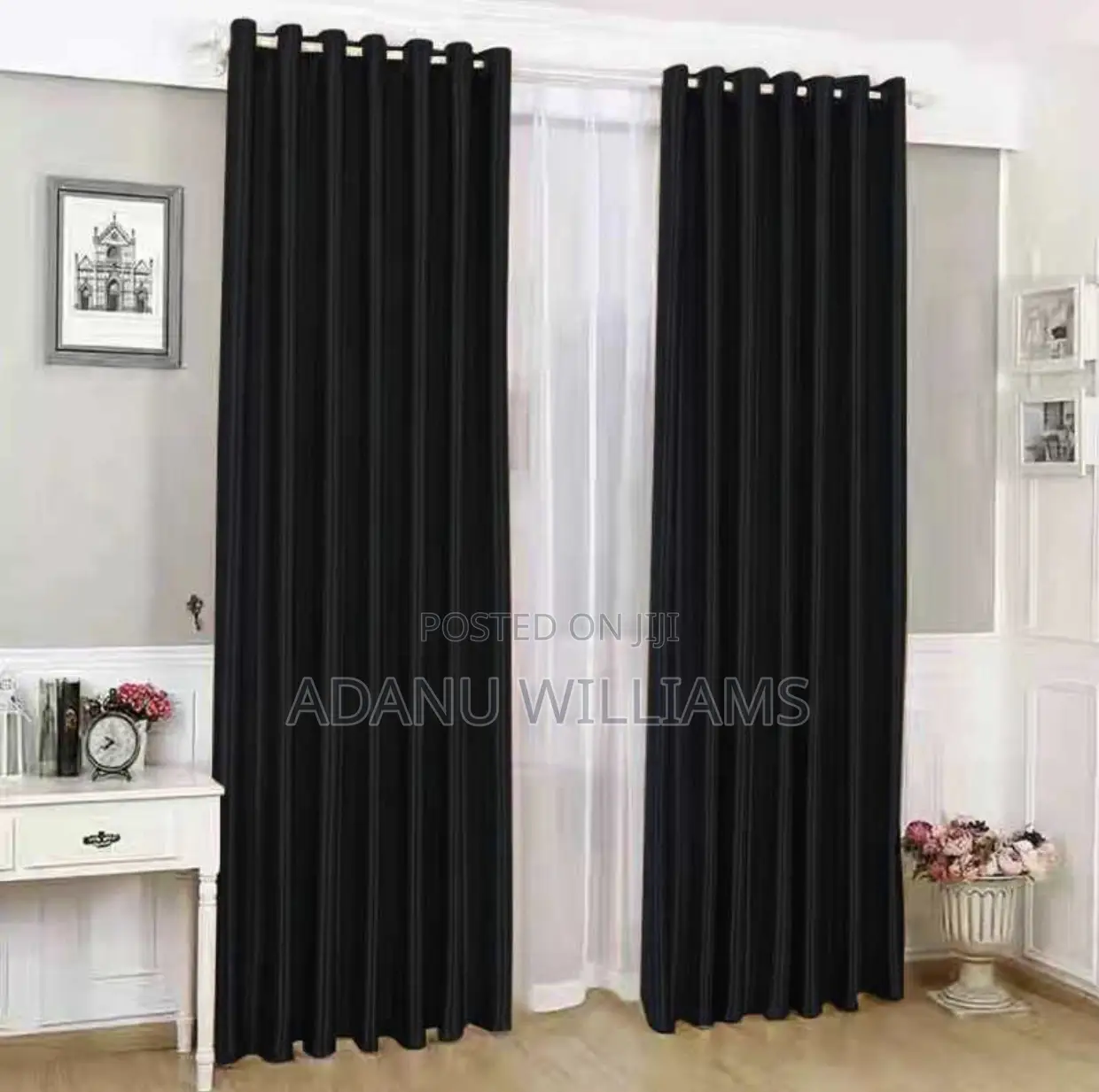 Luxurious Plain Pair Curtains( Available in Diff Colors)