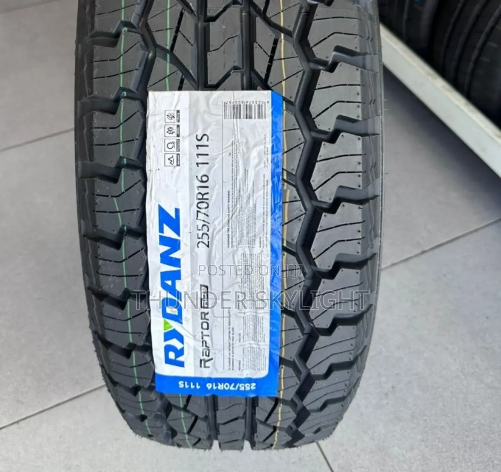 255/70r16 A/T Tire Rydanz Raptor 111s