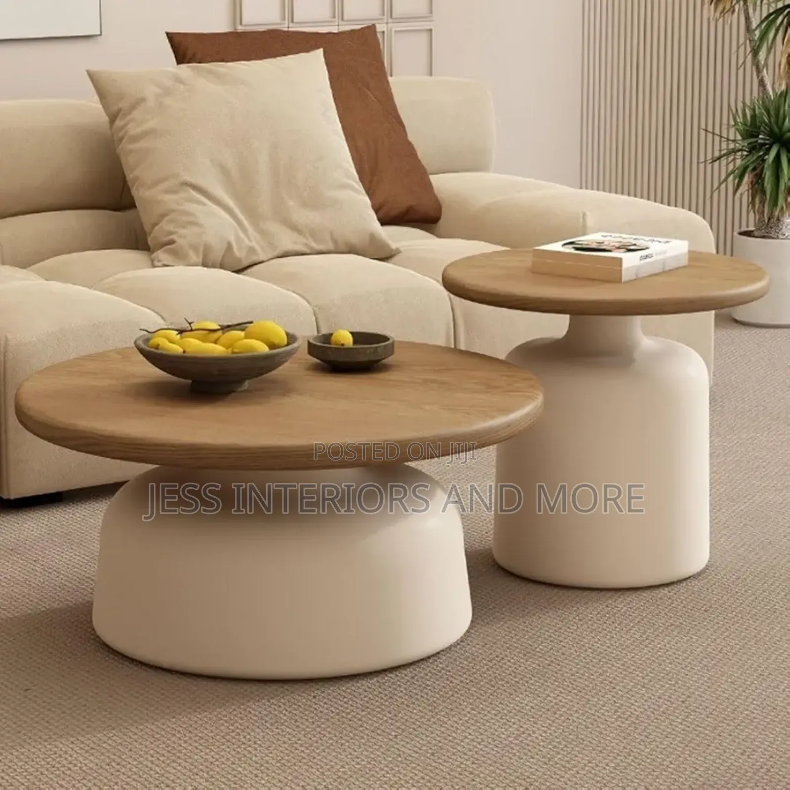 Coffee Table Set (Cream)
