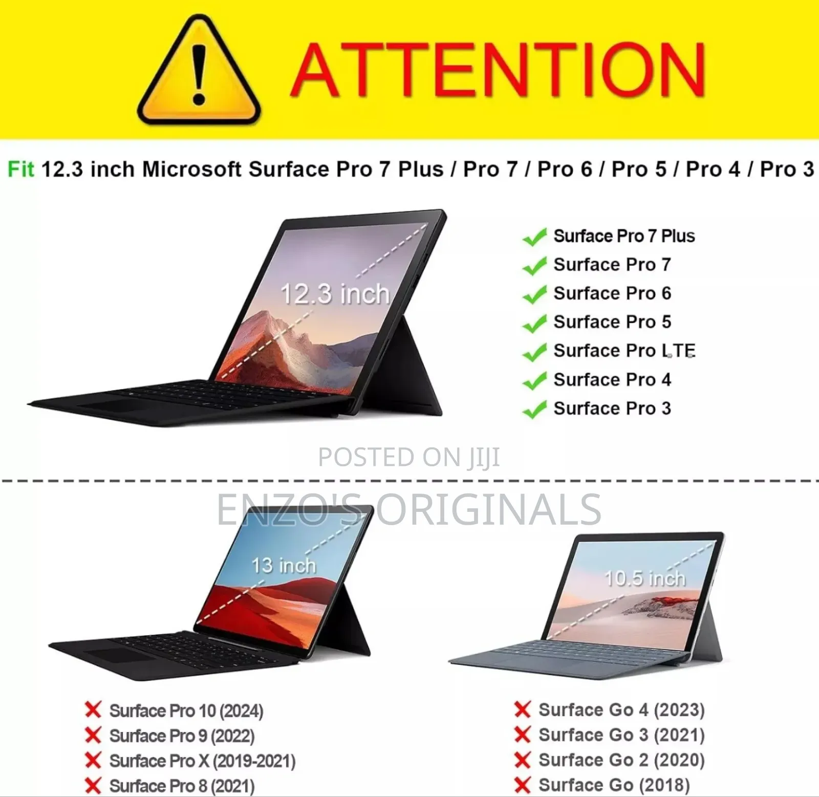 Microsoft Surface Pro 3 to 12 Leather Case by Fintie.