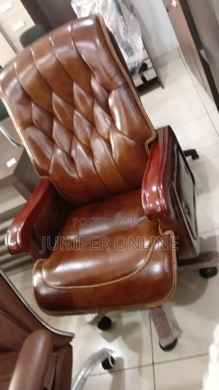 Coffee Color Office Chair High Denze