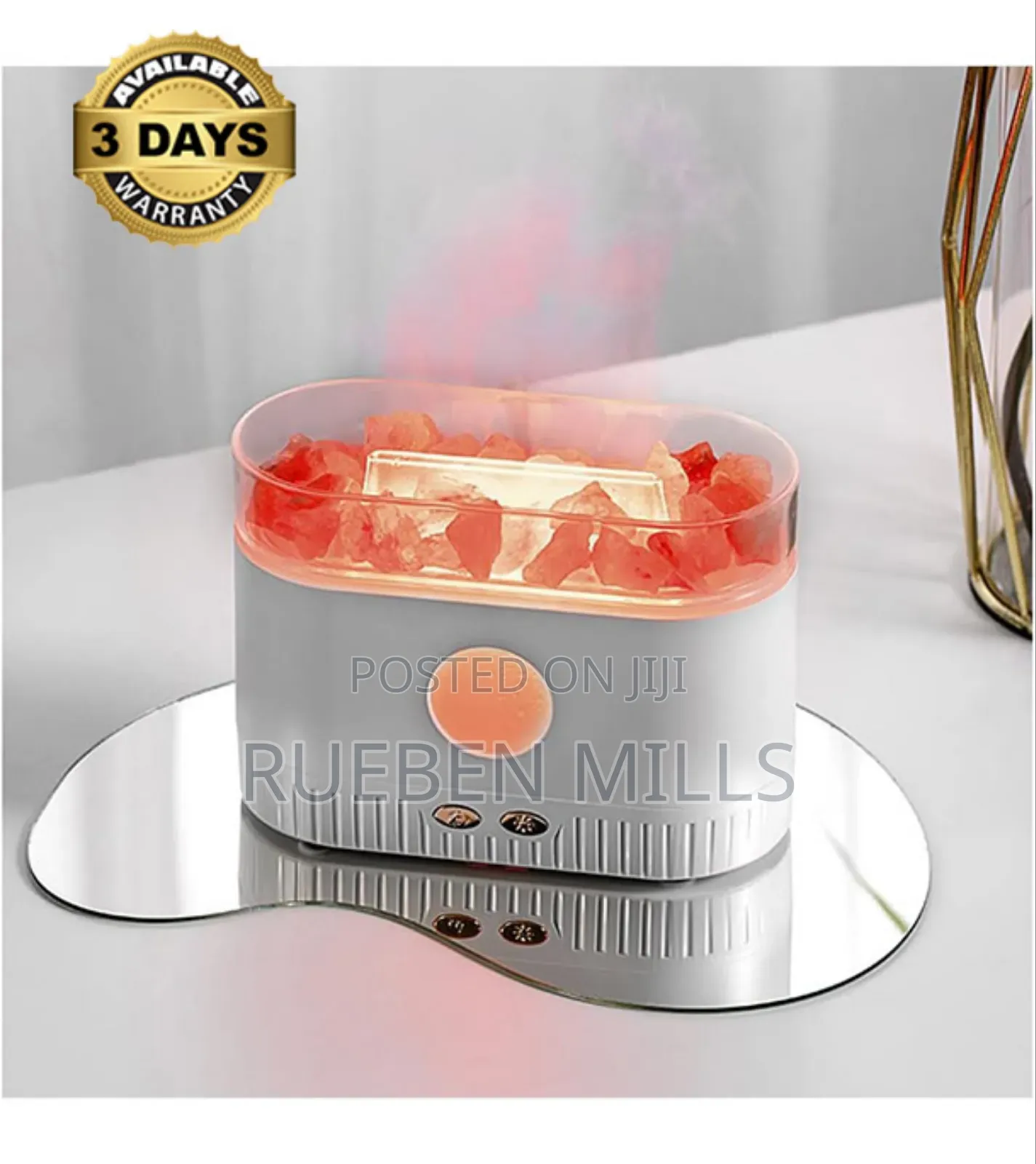 Anti-Dazzling Light Crystal Stones Humidifier Diffuser