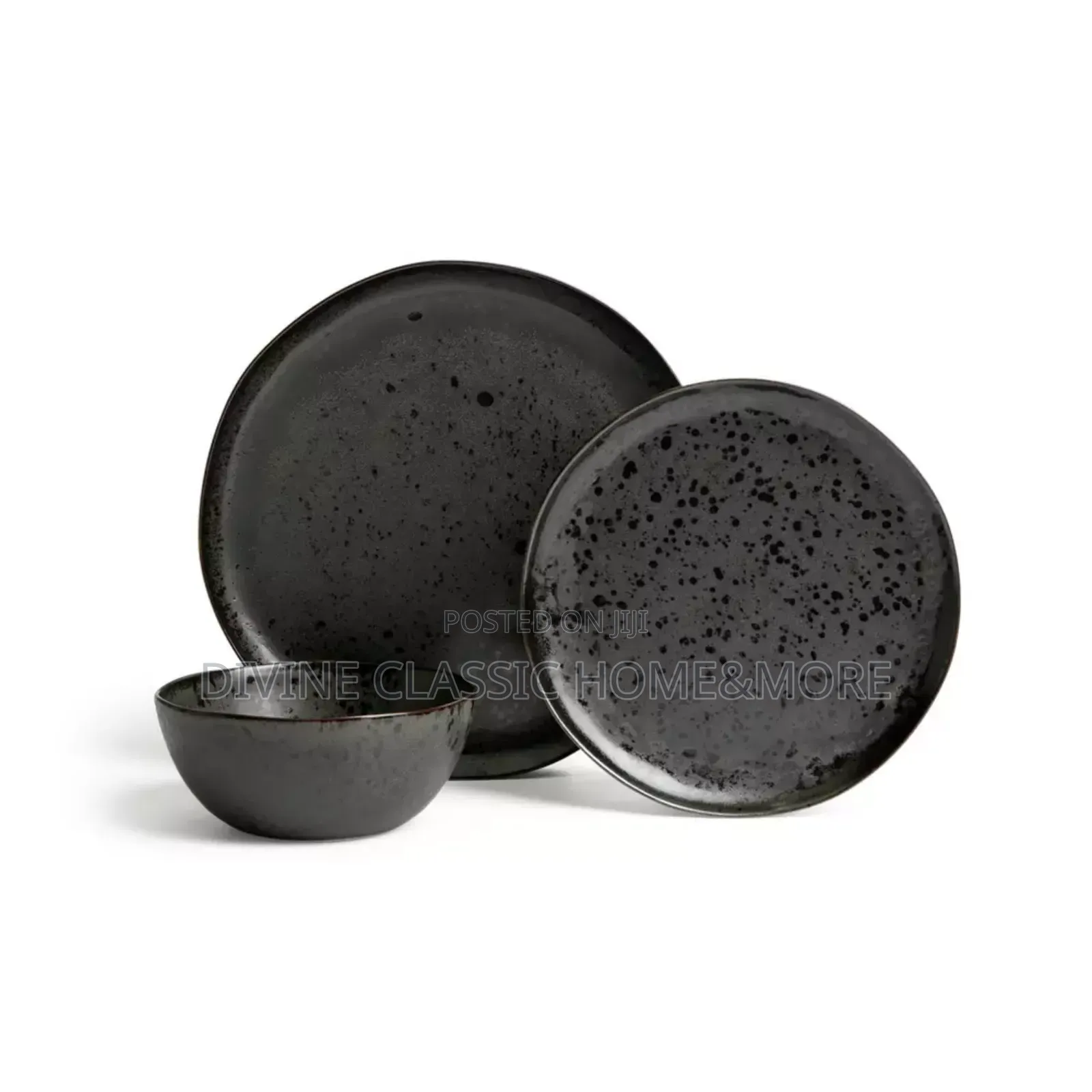 12pcs Fox Ivy Oshin Stoneware Dinner Set (Microwave/Dishwasher Safe)