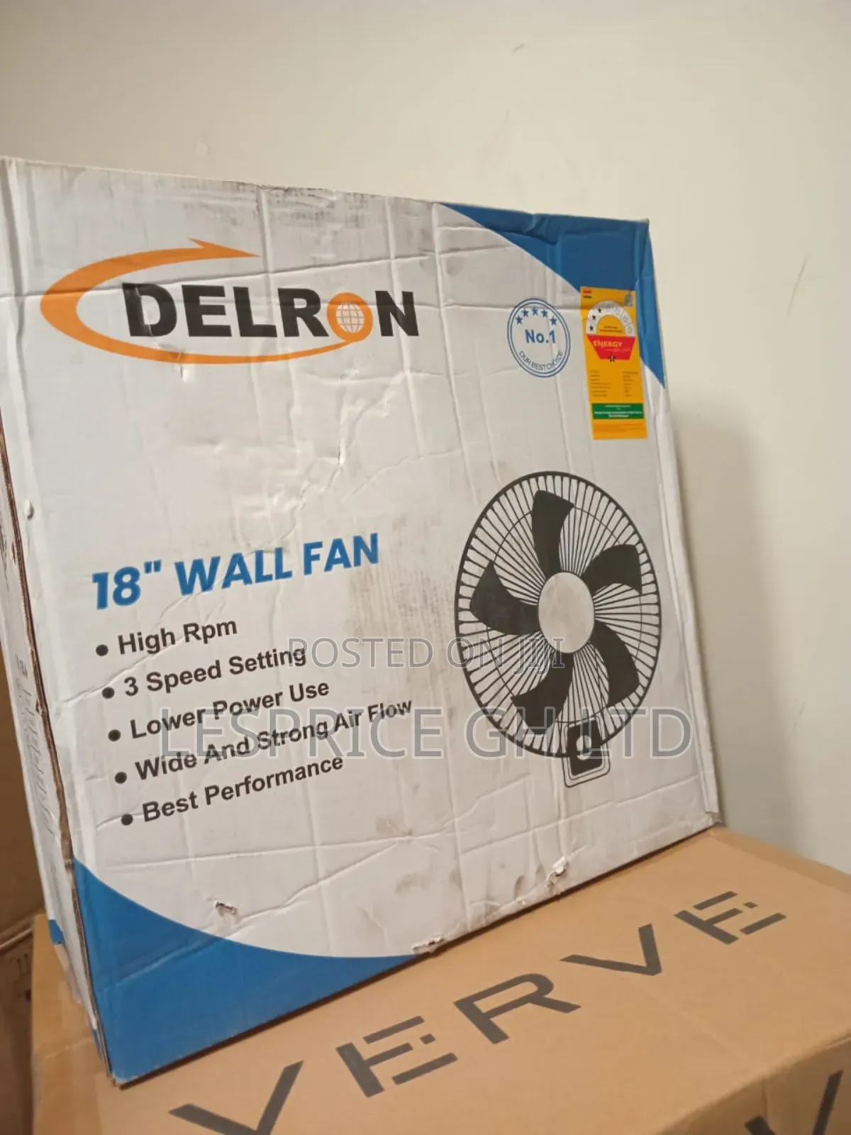 The Quality You Can Trust: Delron 18" Wall Fan.