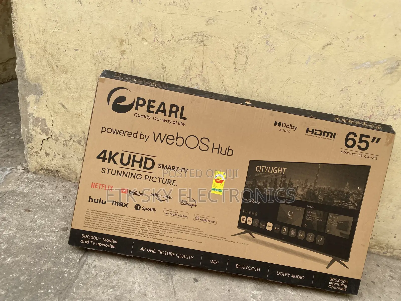 Sealed in Box Pearl 65 Smart UHD Tv
