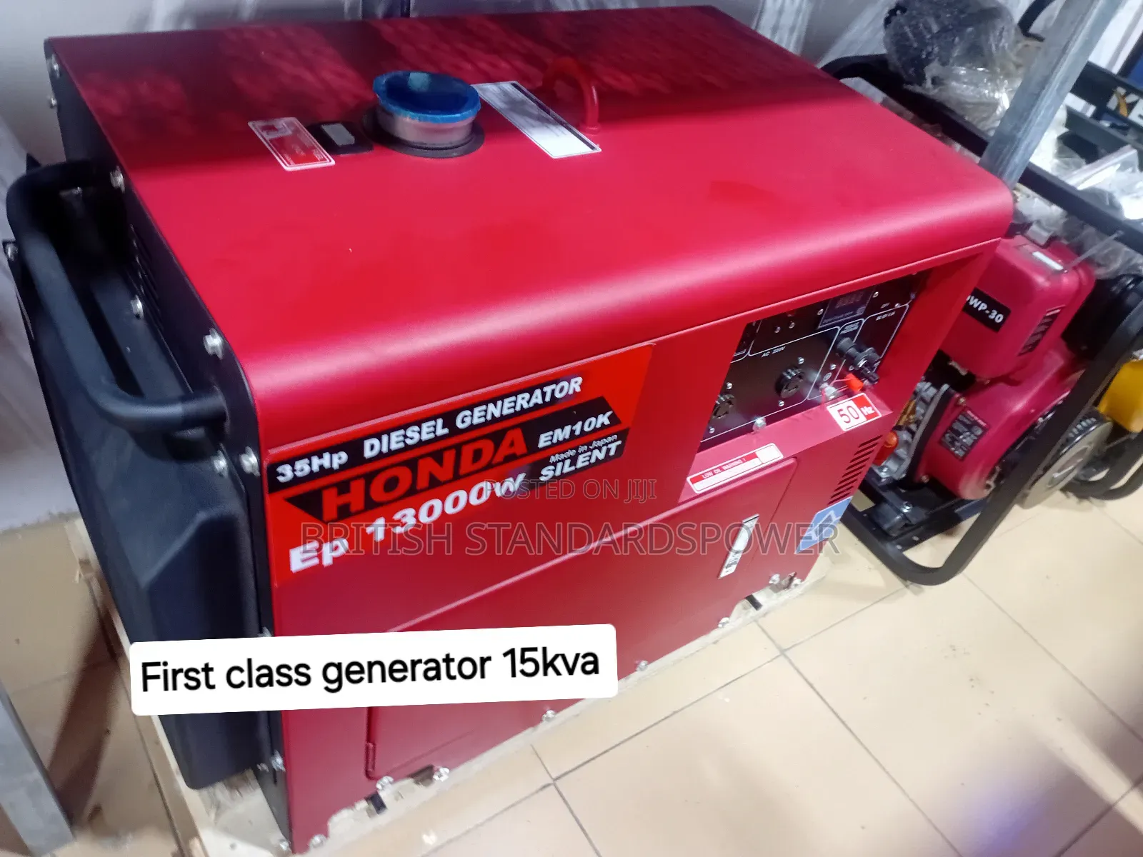 Red Honda Generator Diesel Engine