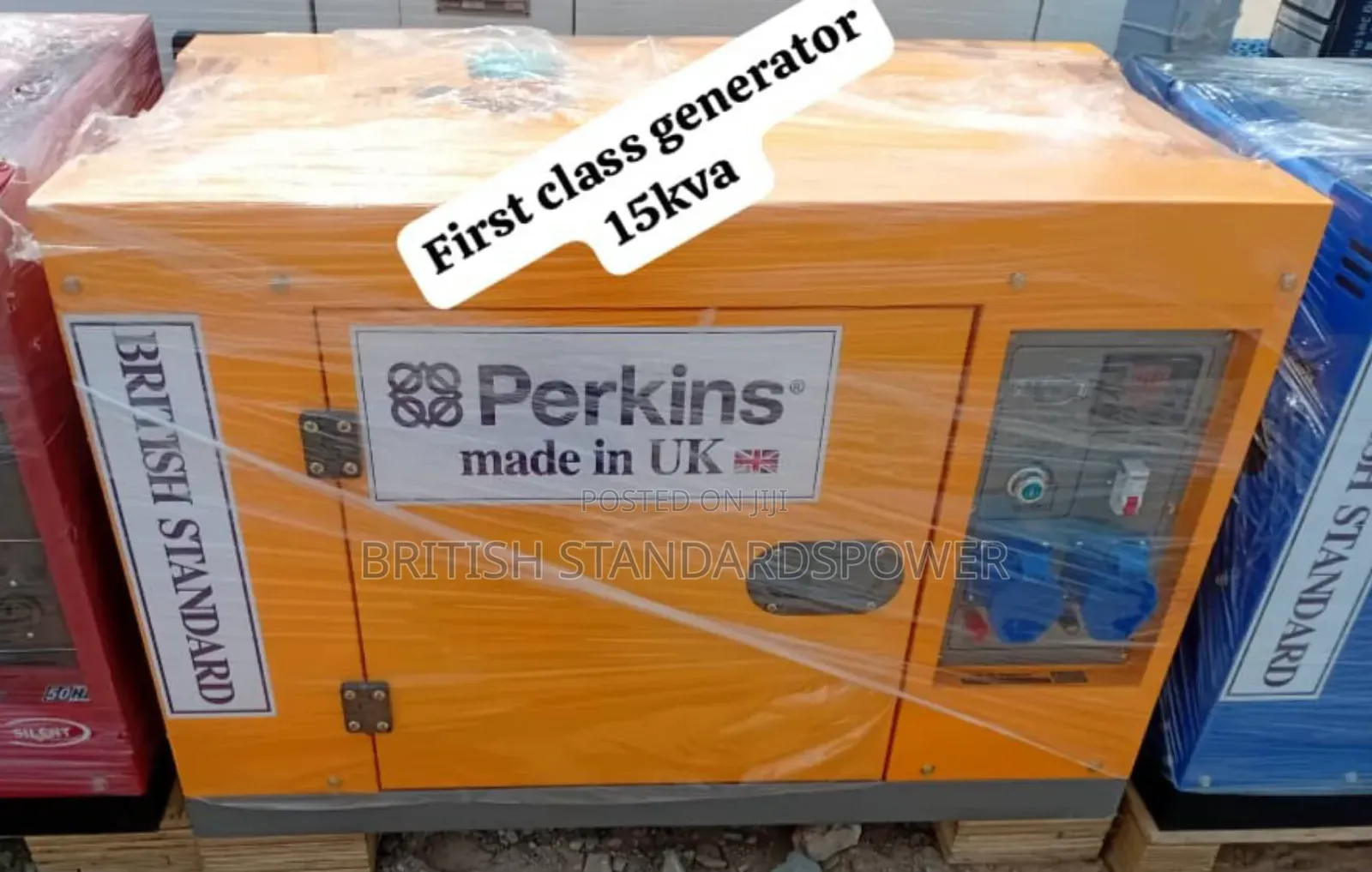 Yellow Coloured Brand New 15kva Generator