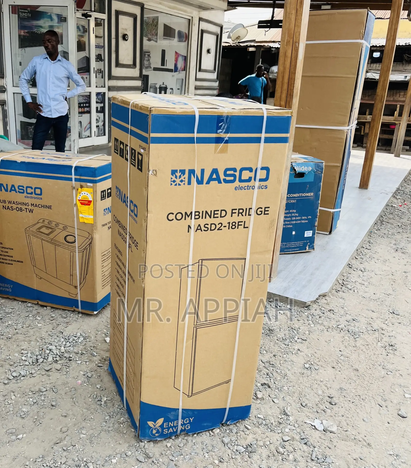 Authentic Nasco D2-18fl Double Door Electric Fridge.