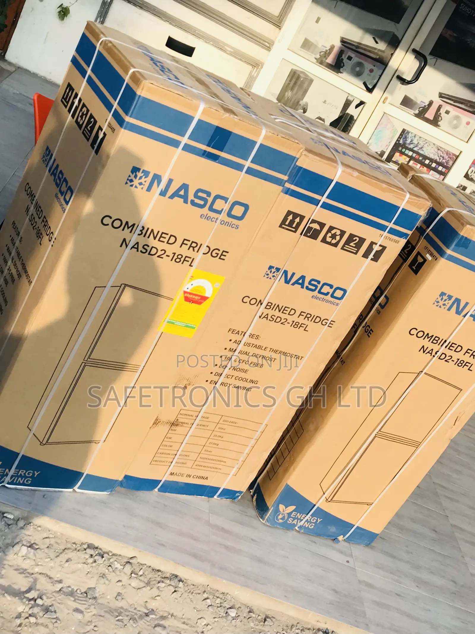 Kindly Purchase Nasco Bottom Freezer 136L 2 Doors Nasd2-18fl
