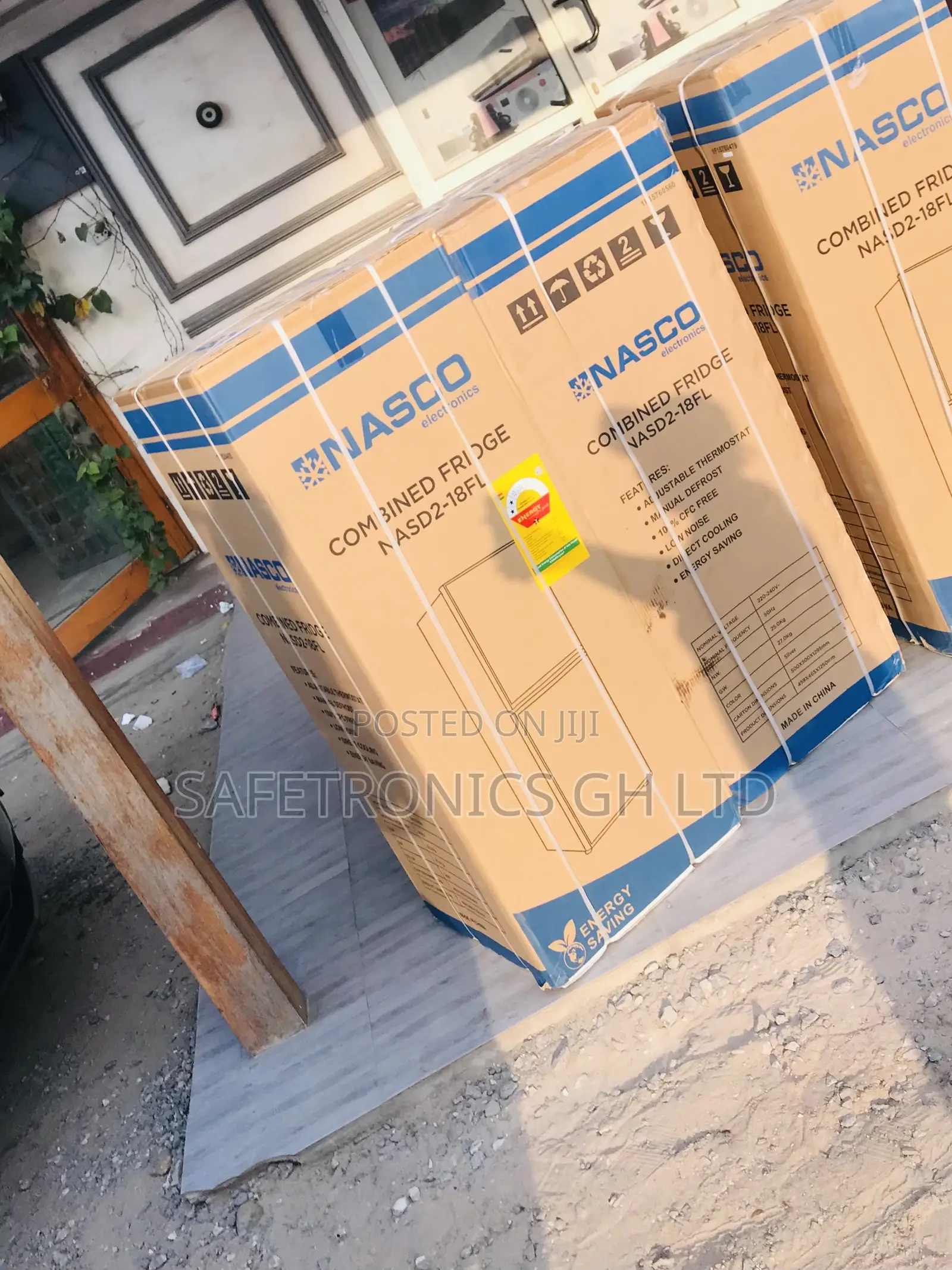 Bottom Freezer Doubledoor 136L Nasd2-18fl Nasco Gold Fridge