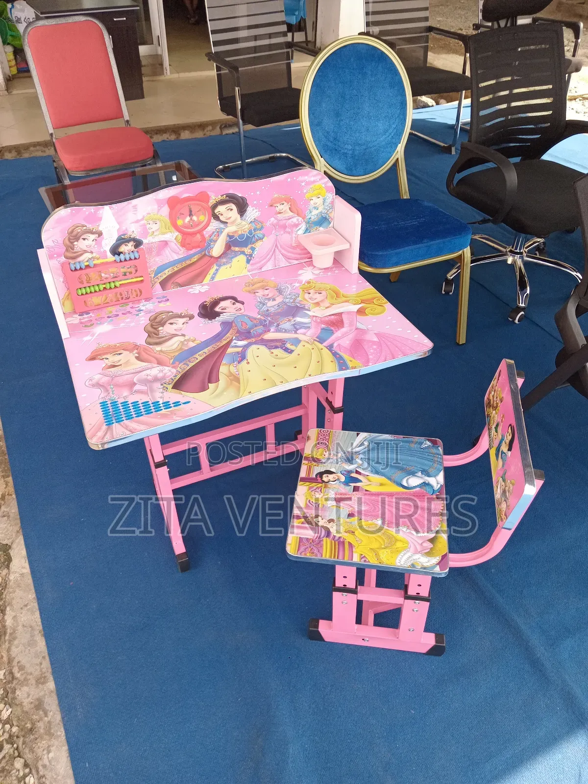 Girl Child Learning Desks