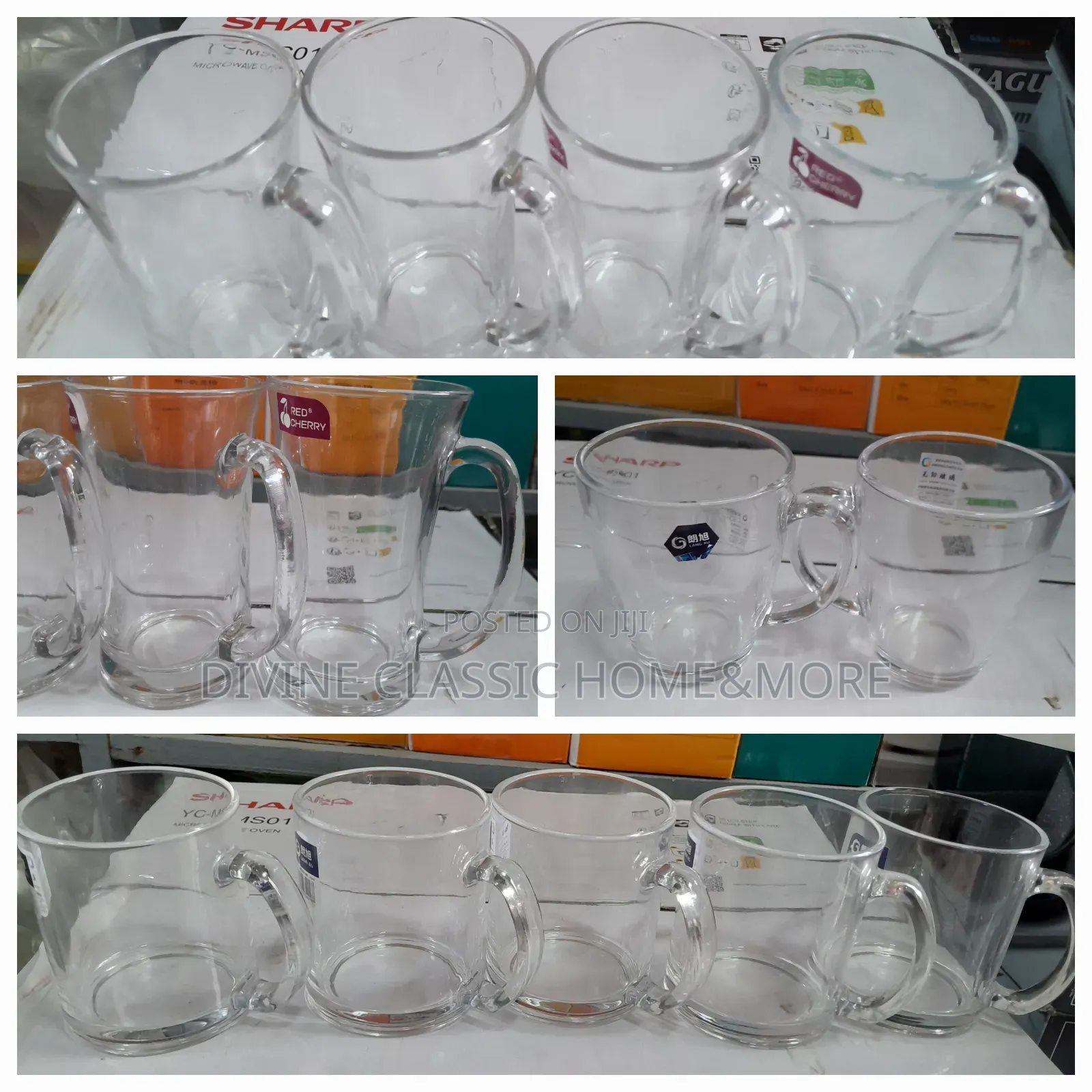 Transparent Coffee and Tea Mugs