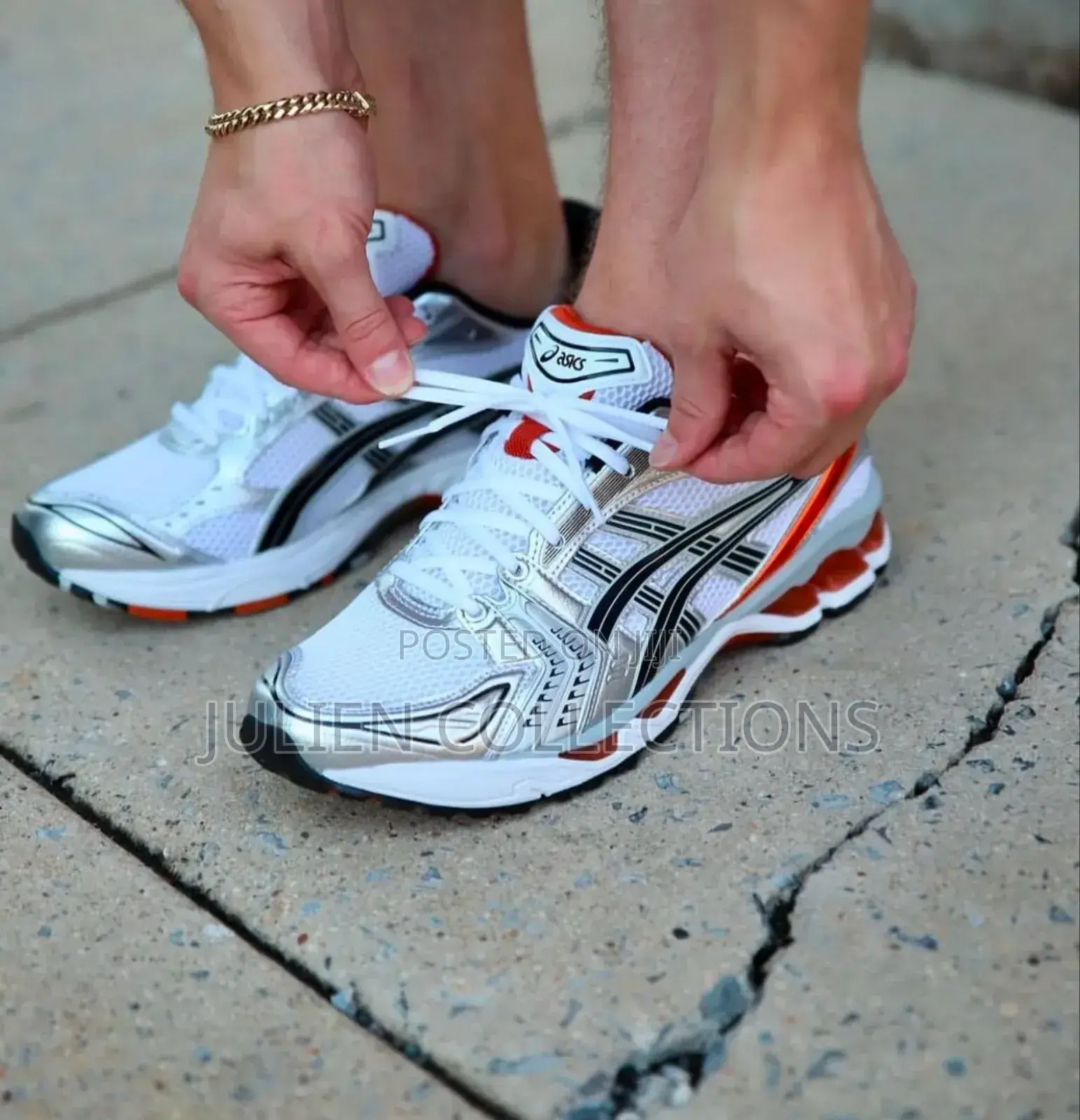 Asics Gel Kayano Orange and Gruy