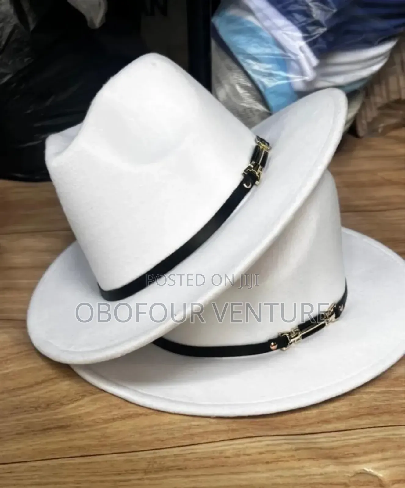ANGEL WHITE FEDORA HAT Available for All Occasions 0.00 ANG