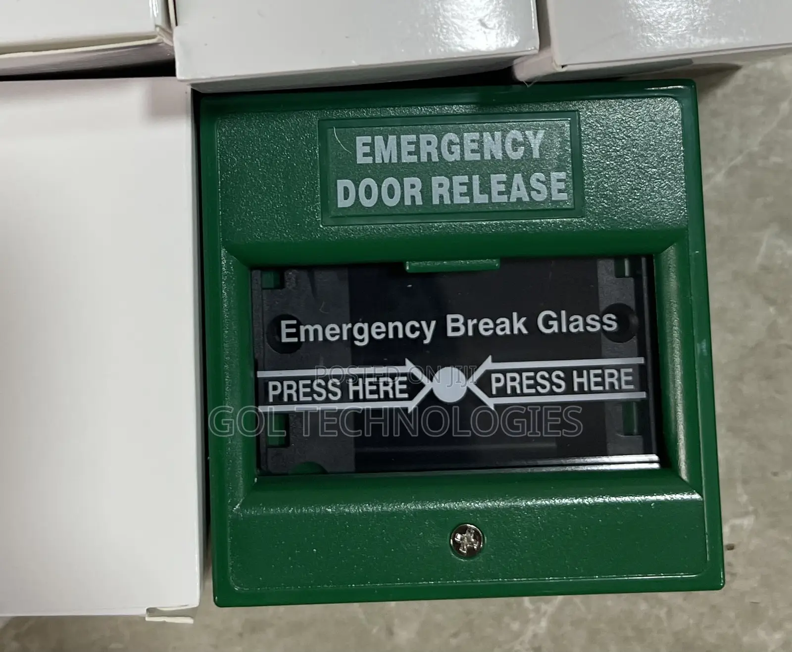 Emergency Door Release or Emergency Break Glass