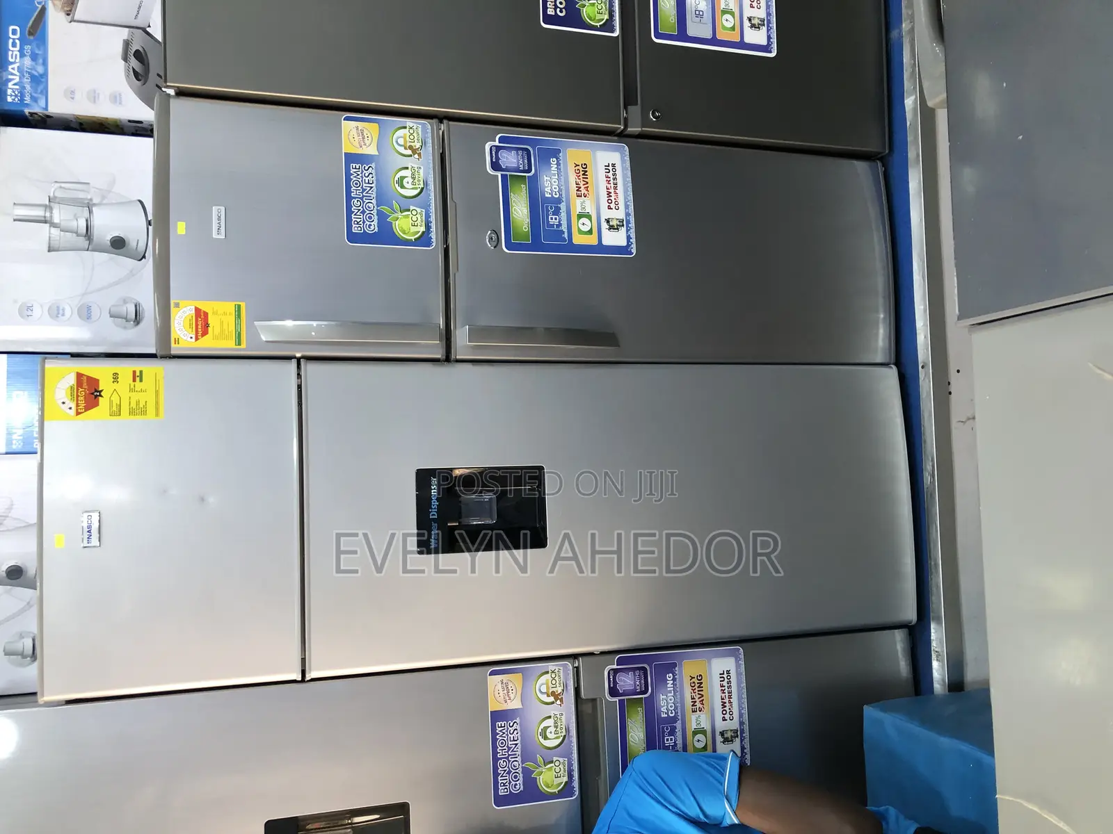 Nasco Top Freezer 280 Liters Available With Two Doors