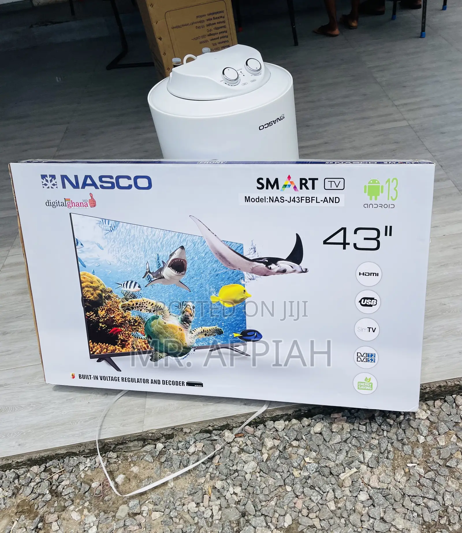 Original Nasco 43 Inch Full Hd Screen Electric Tv.