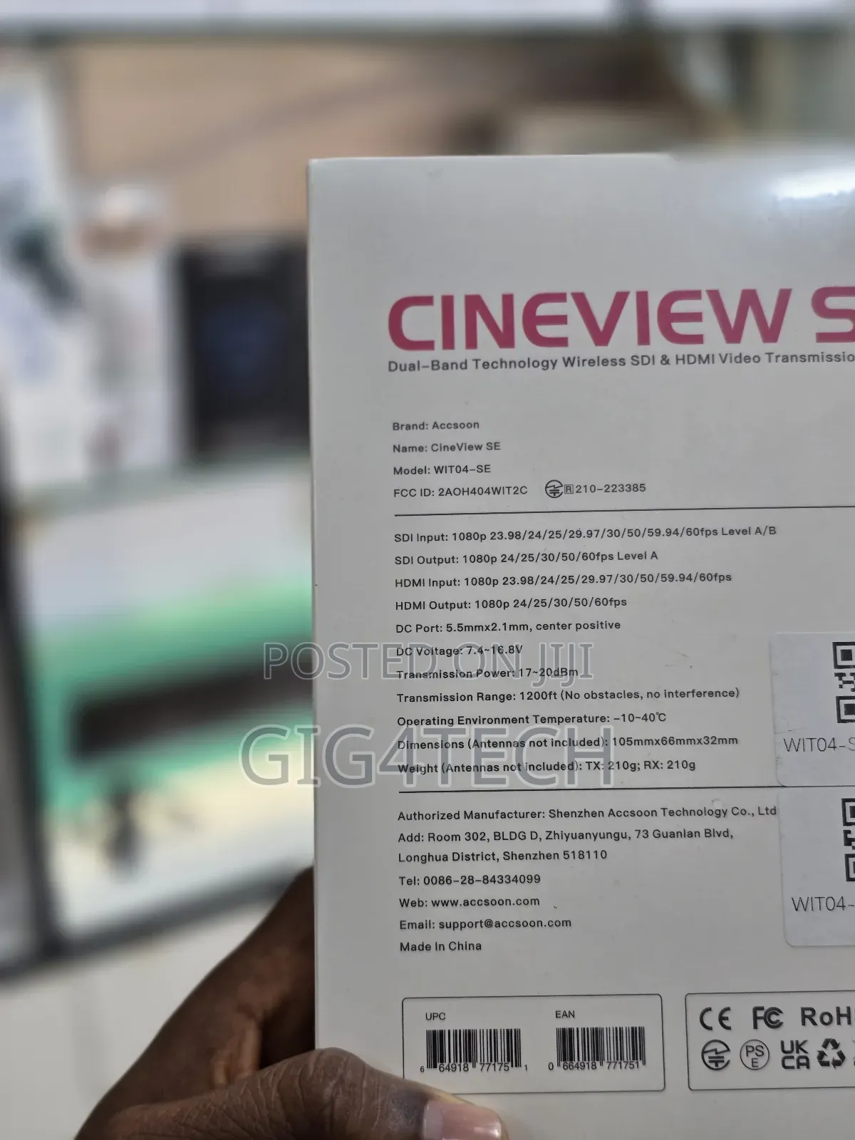Accsoon Cineview 1200ft Wireless Transmitter and Receiver
