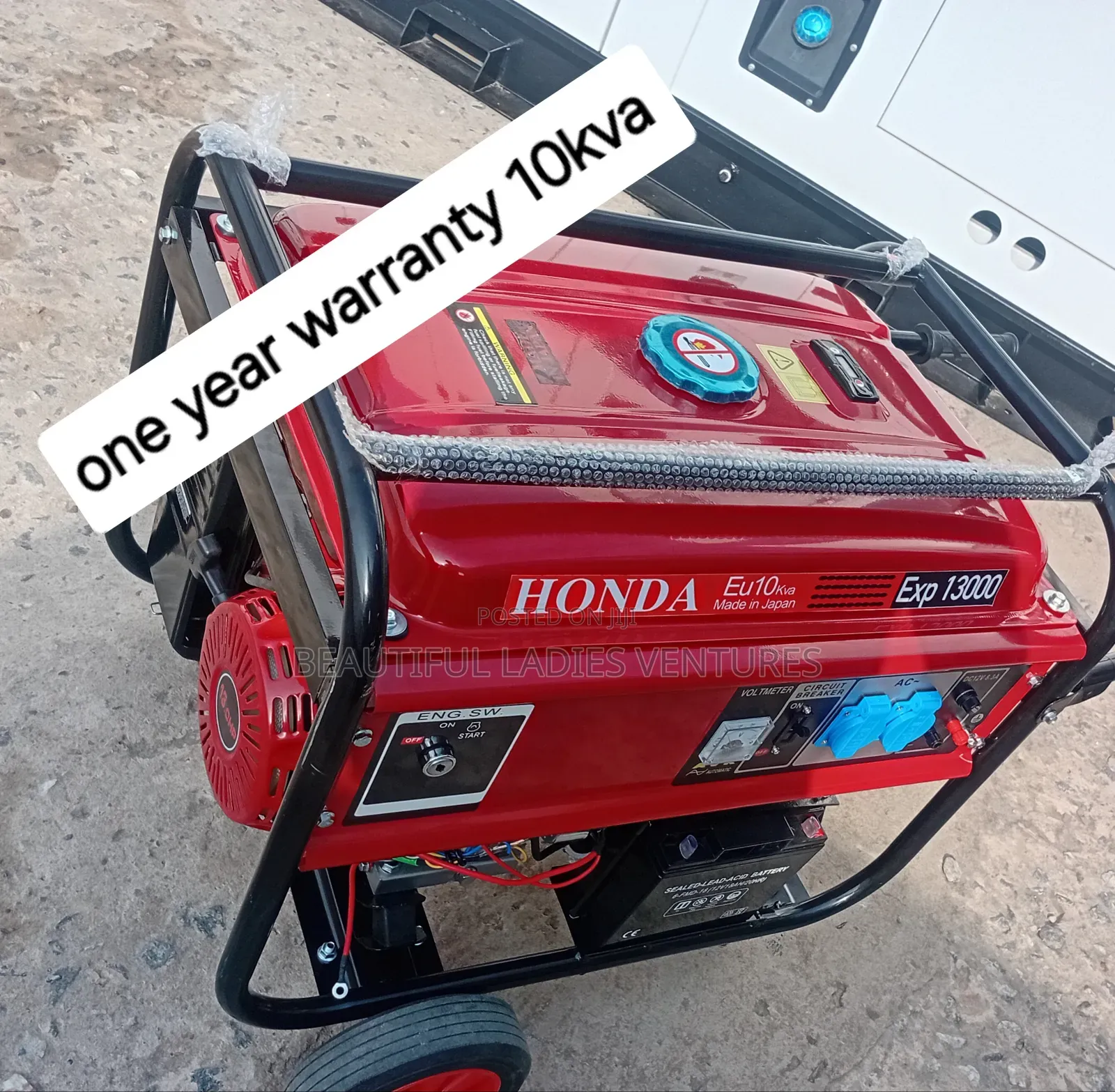 Red Honda Generator Petrol Rate Engine
