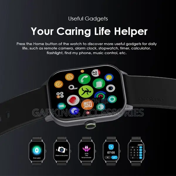 Oraimo Watch 5 2.01" Hd Panda Glass 1atm Smart Watch