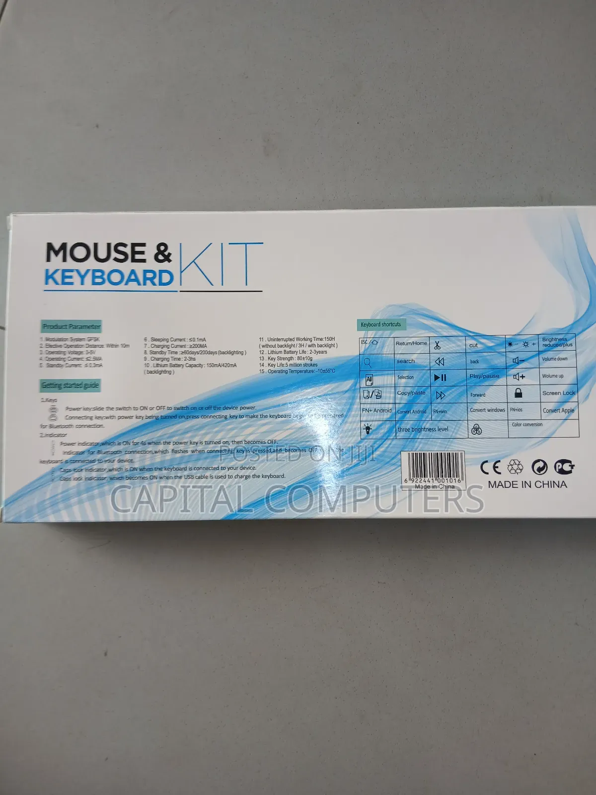 Bluetooth Wireless Keyboard and Mouse