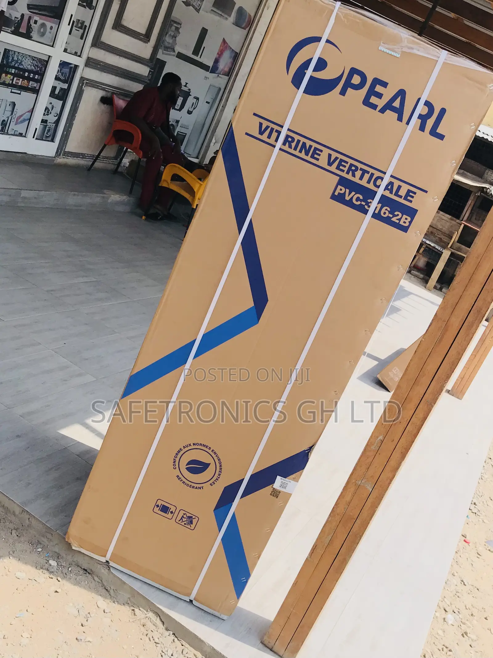 Kindly Shop PVC-316 Pearl Display Glass Singledoor Fridge