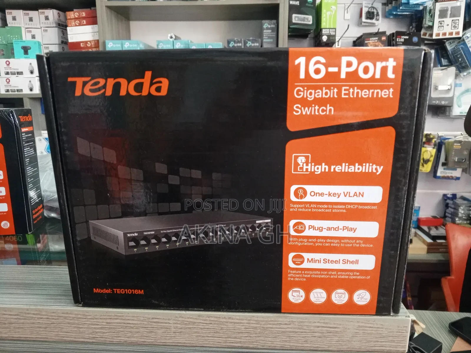 Tenda 16 Port Gigabit Fast Ethernet Switch Teg1016m
