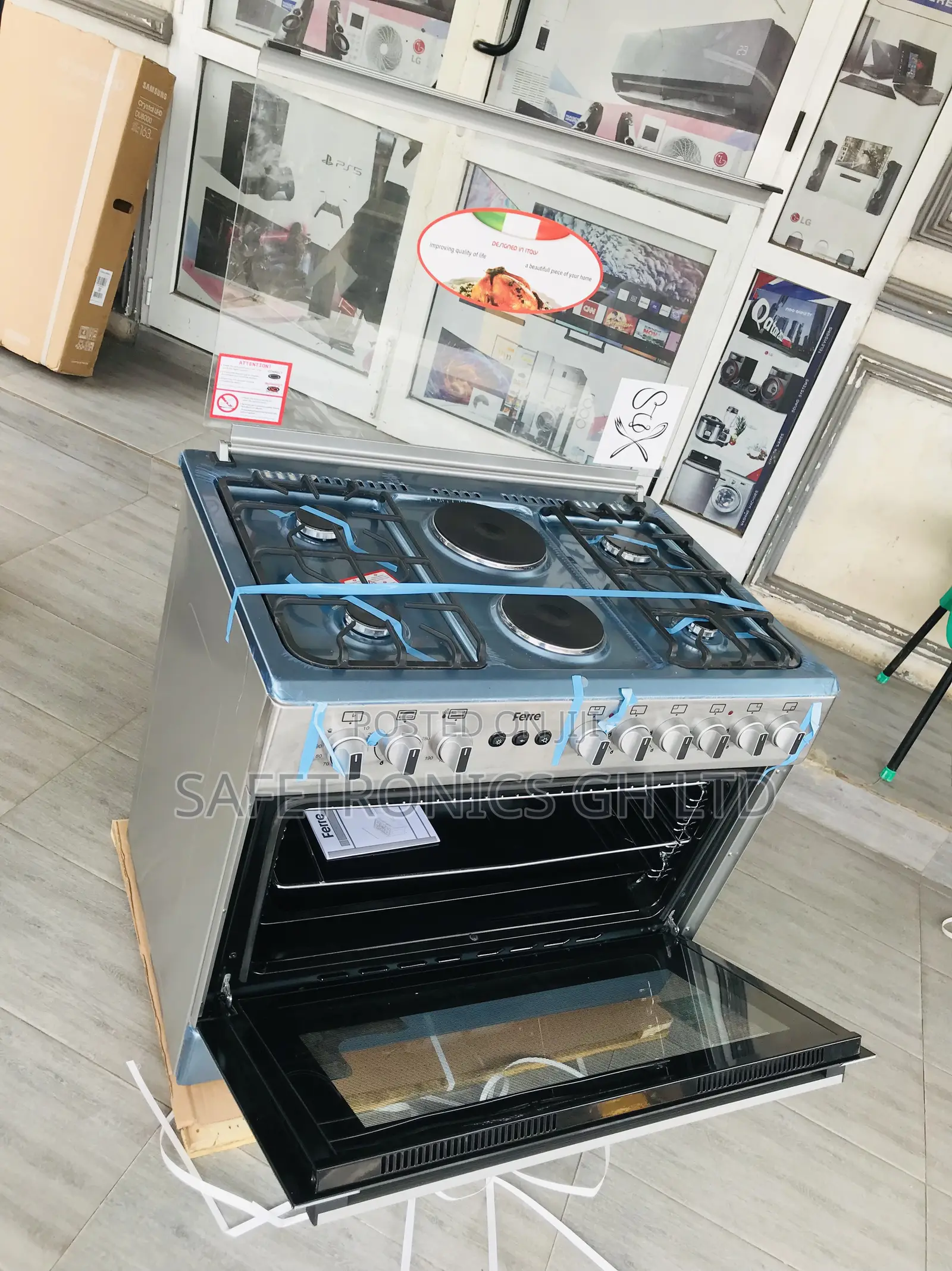 Reliable Grey 60x90 4 Gas 2 Electric Ferre Turkish Cooker