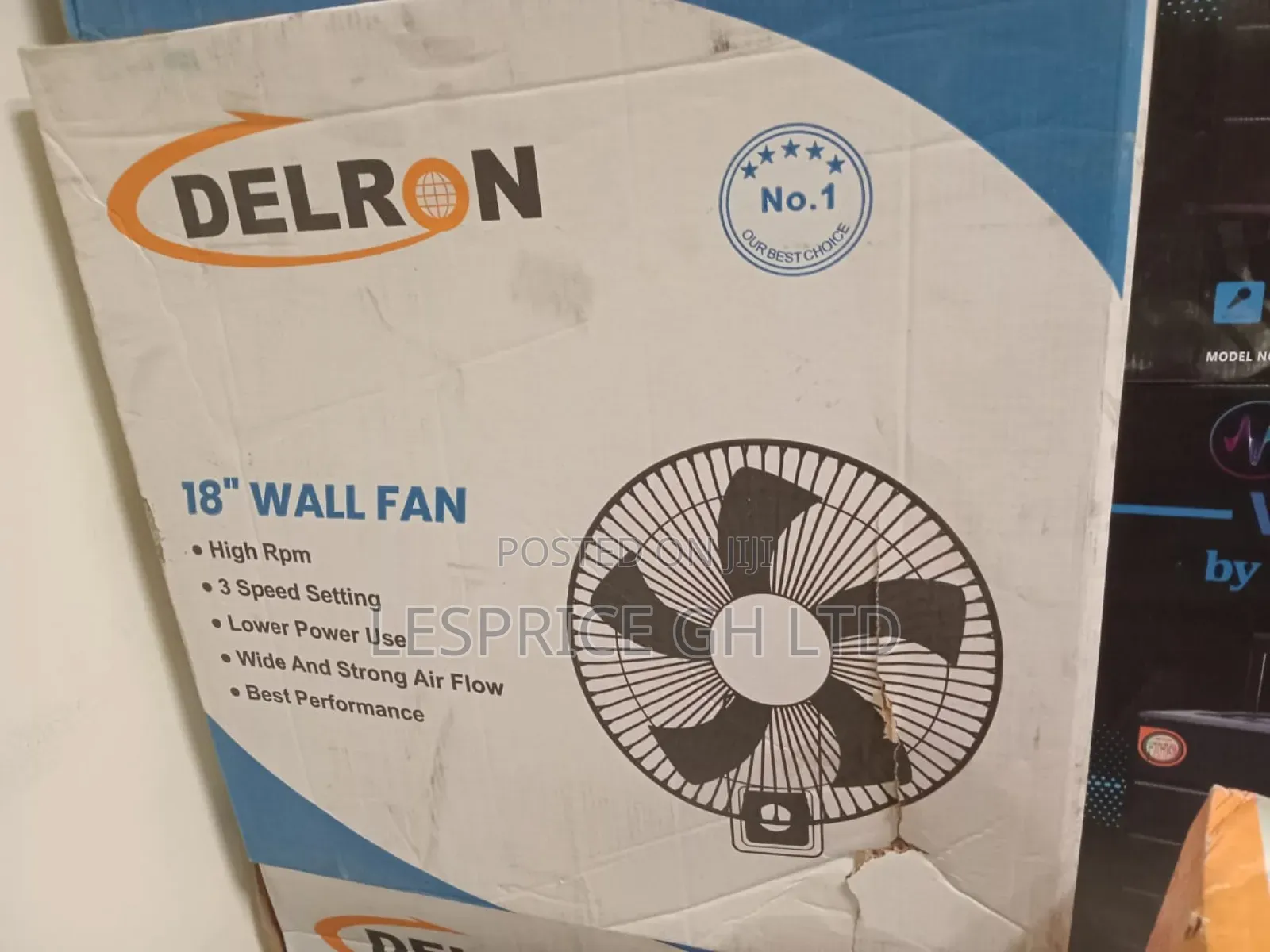 Durable Motor, the Delron 18" Wall Fan