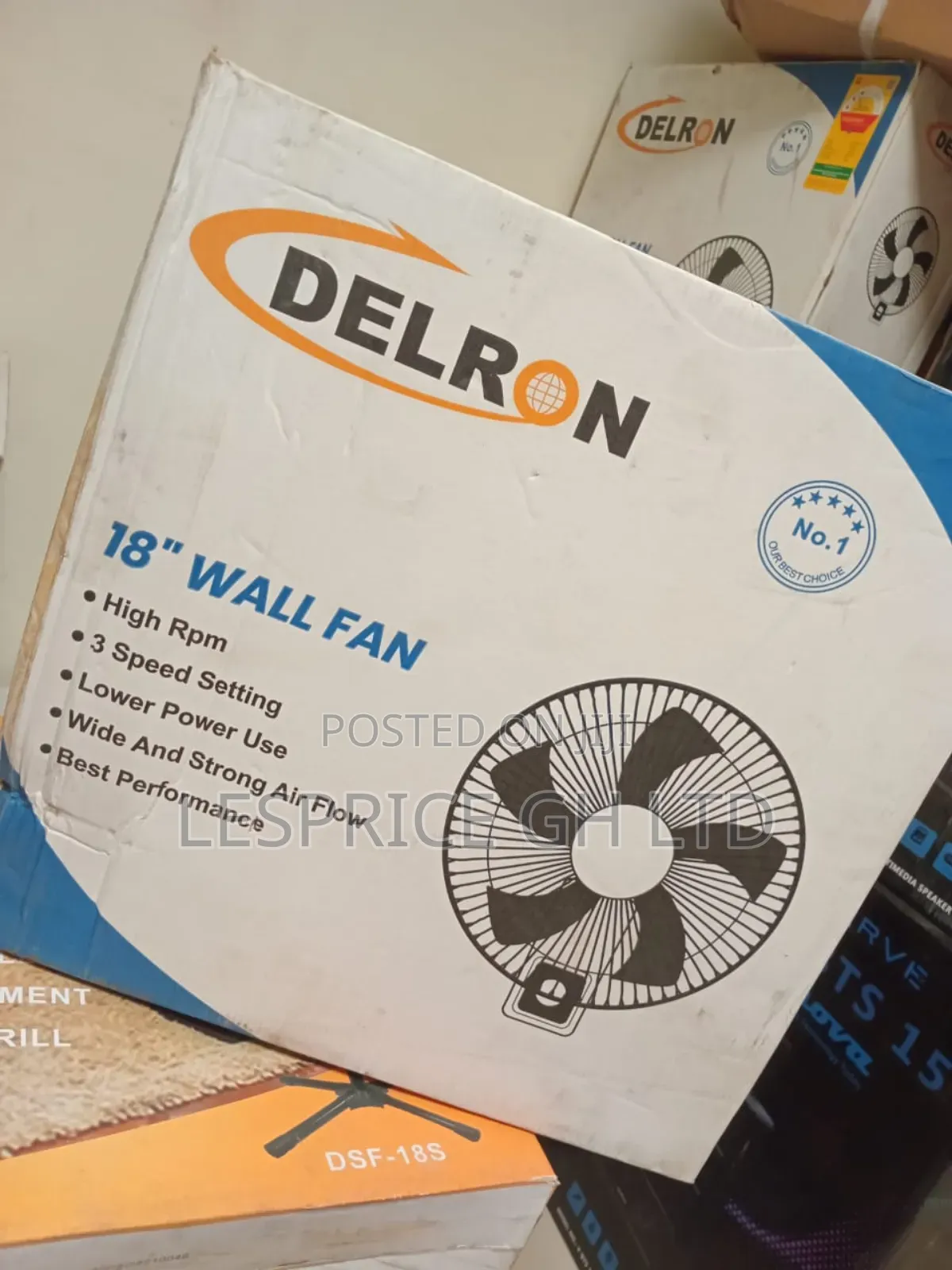 Fresh Air Anytime: Delron Wall Fan, 18"