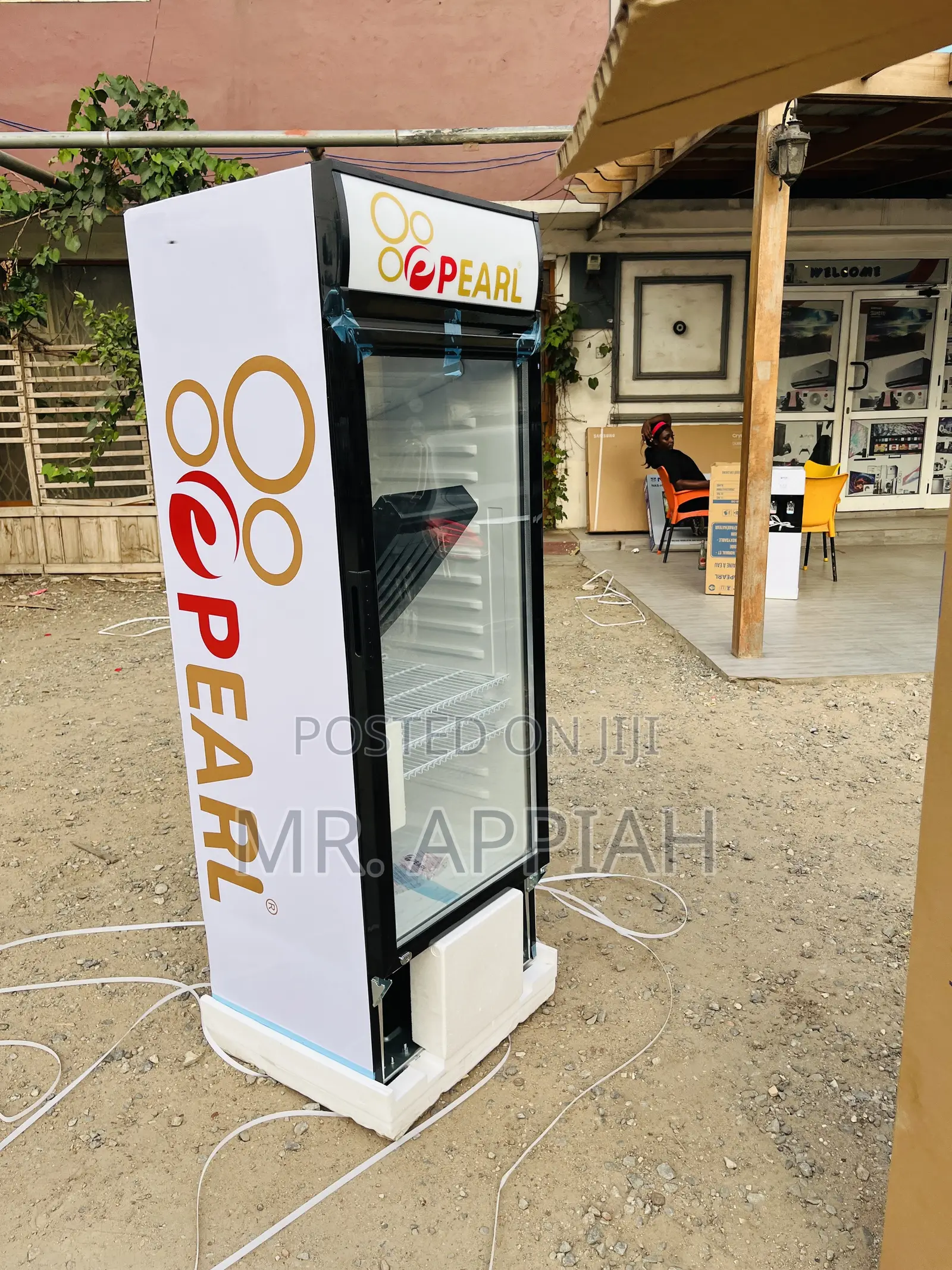 Stay Cool With Pearl PVC 352 Single Door Display Fridge.