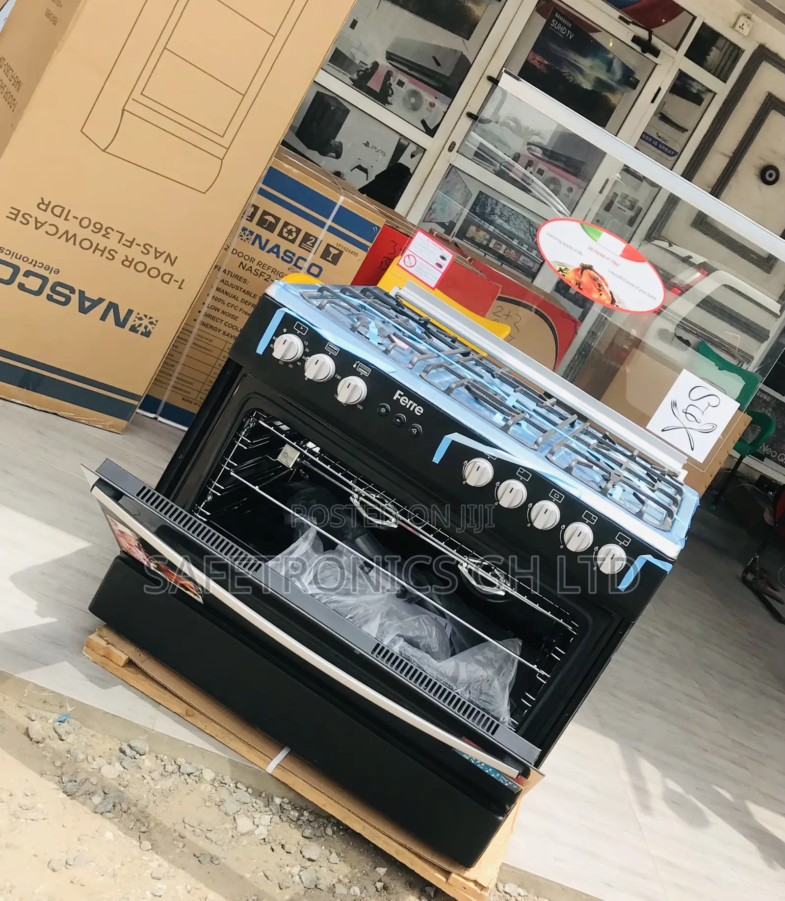 Purchase 5 Gas Ferre Oven Turkish Black 60x90