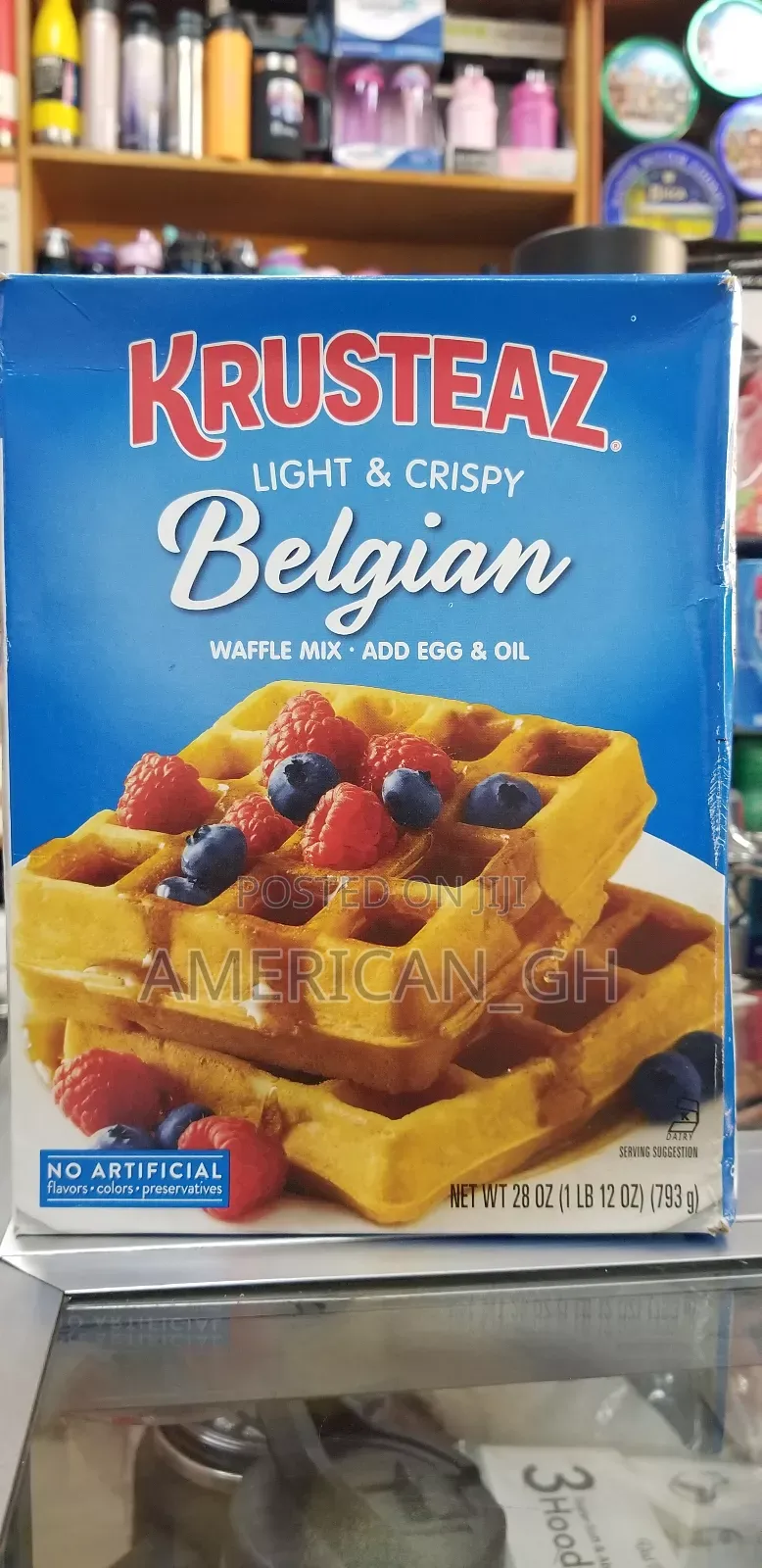 Krusteaz Belgain Waffle Mix, 793g