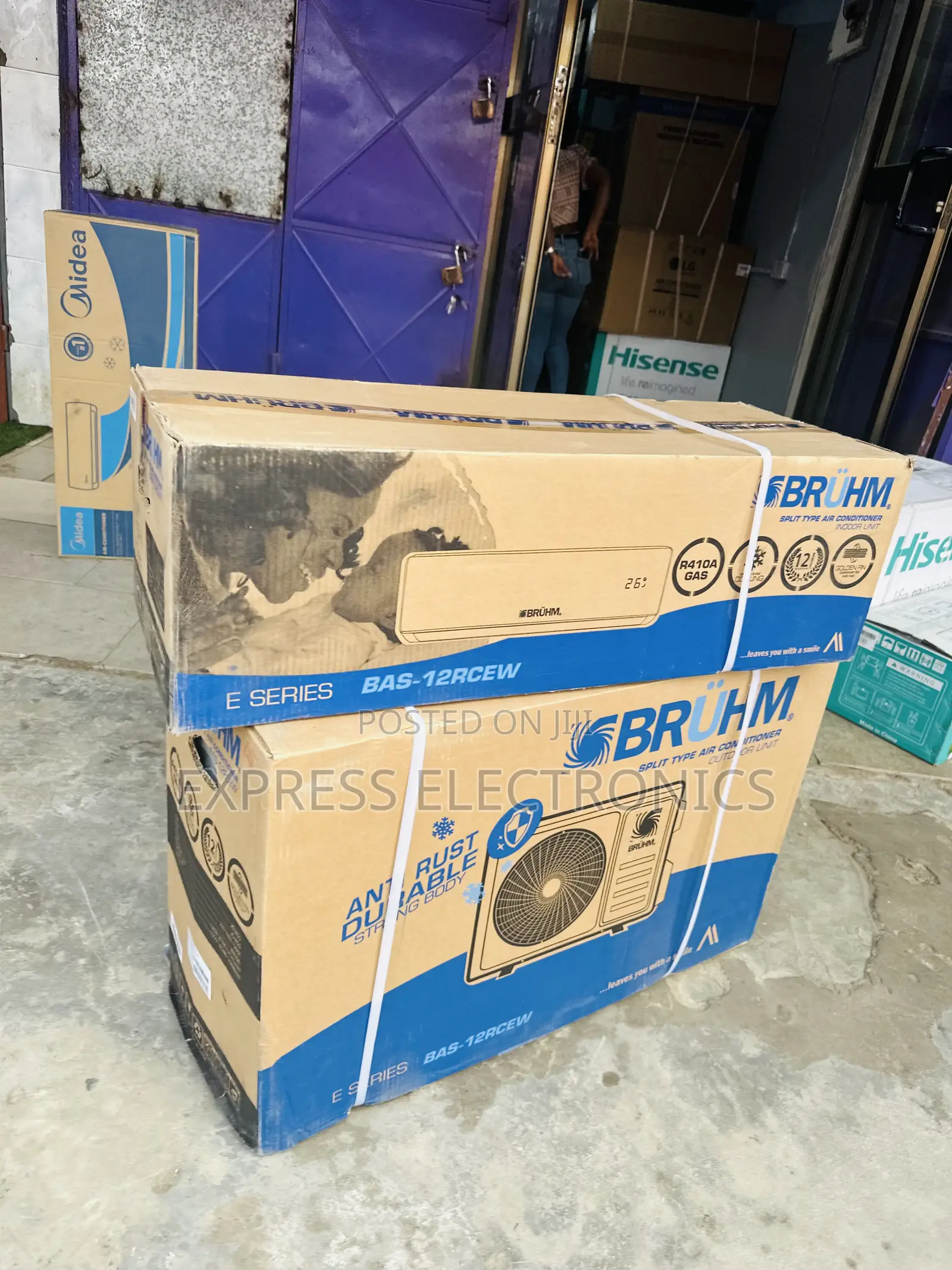 Built in Health Ionizer Split R410 Gas Bruhm 1.5hp