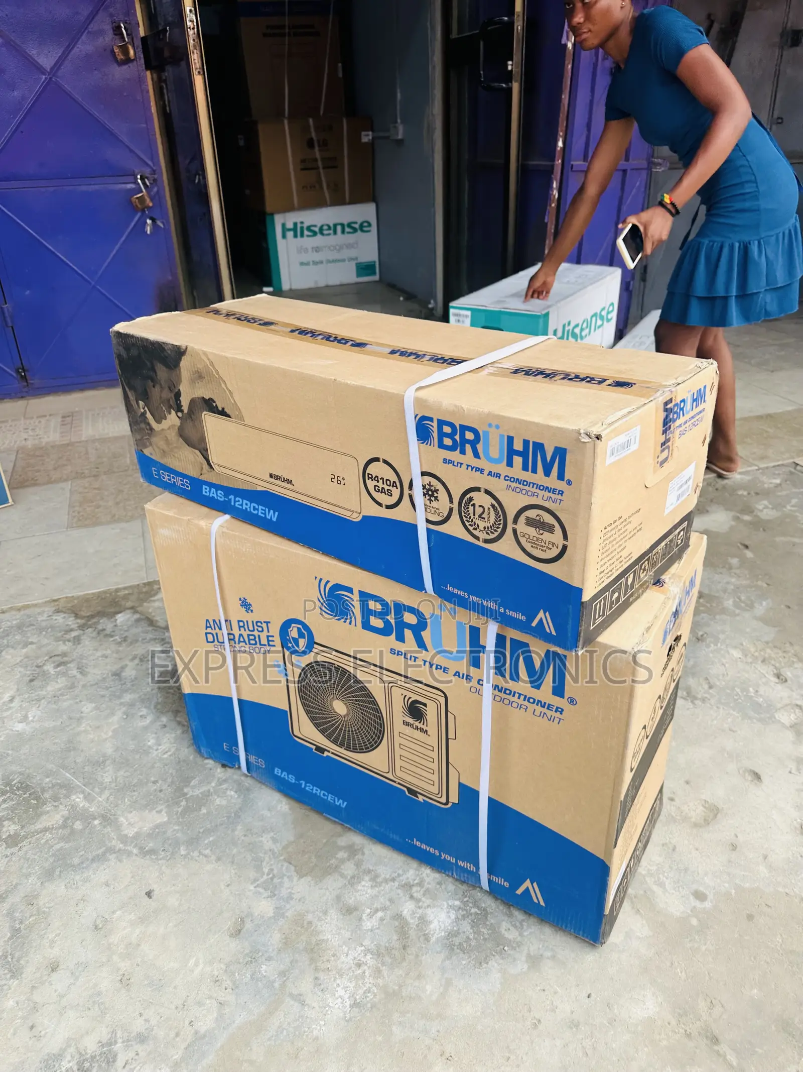 Anti Corrosion Blue Fin Split Inverter Bruhm 1.5hp