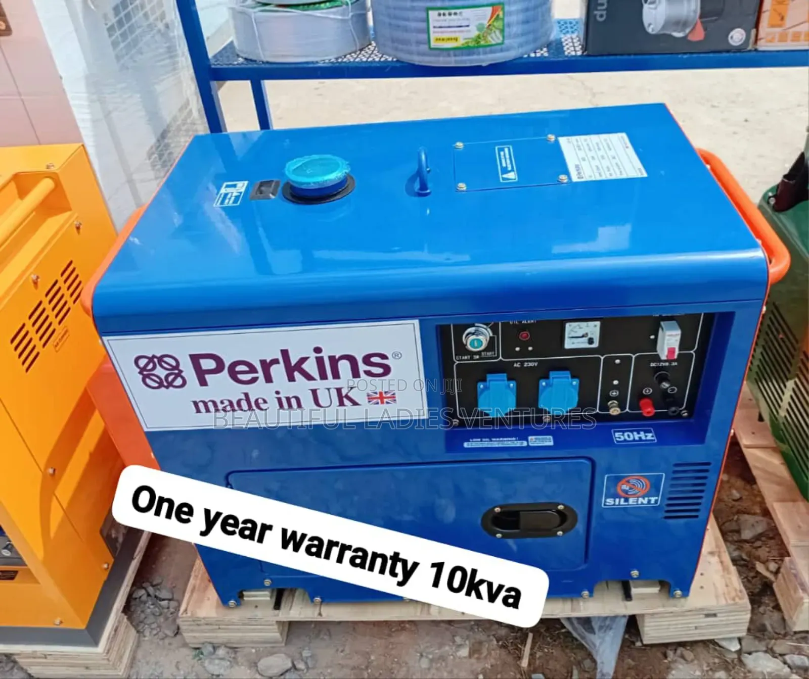 Blue and Orange Generator 10kva Perkins
