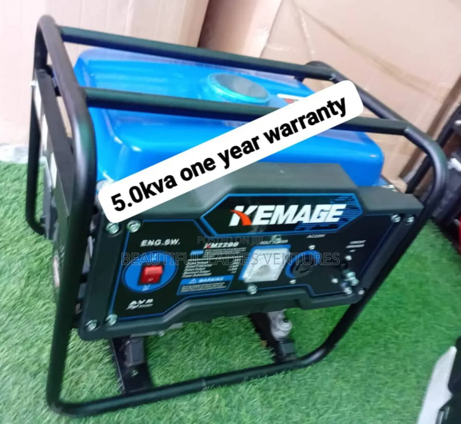 Blue Coloured Generator 5.0kva Petrol 5.0kva