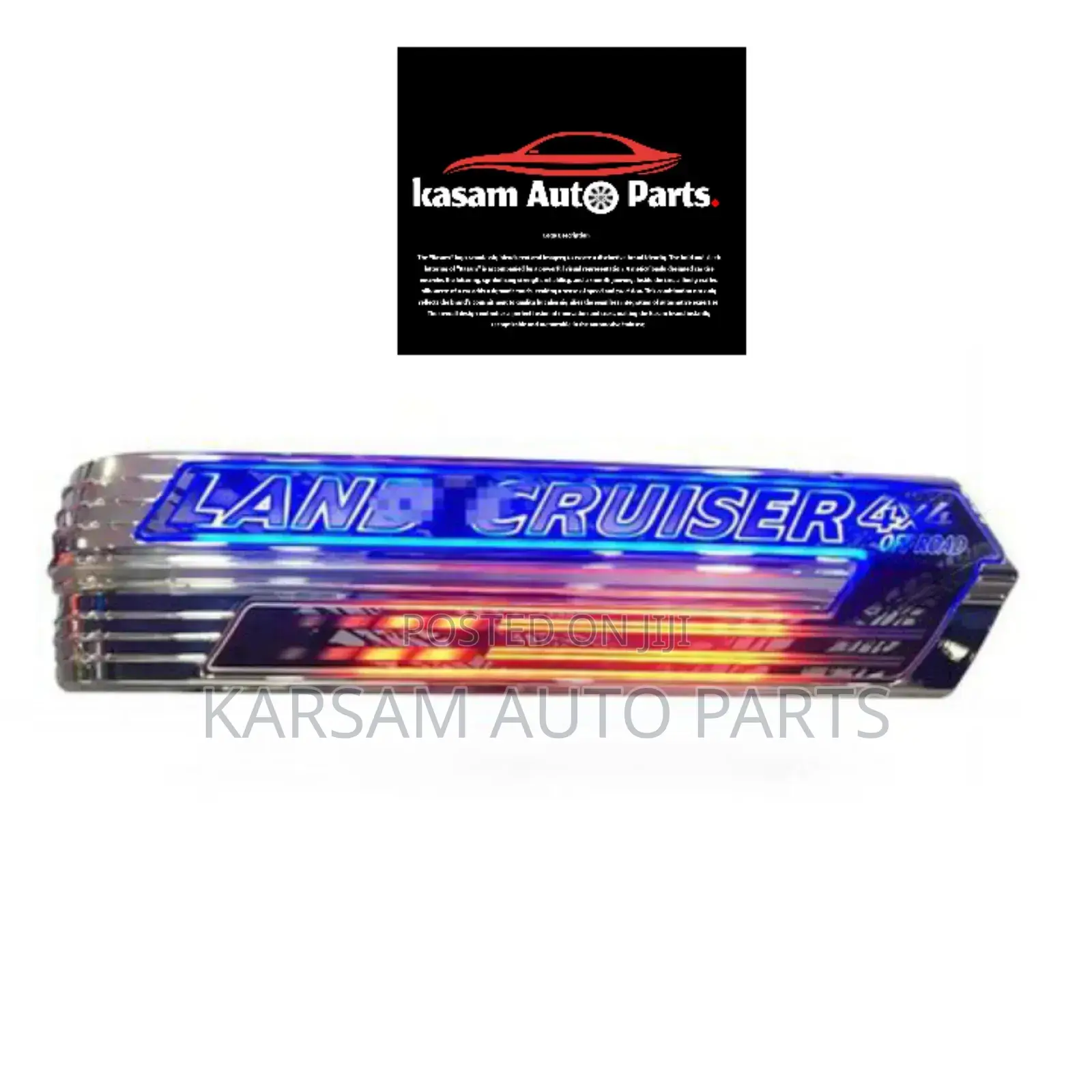 Landcruise Tyre Cover Sticker Light