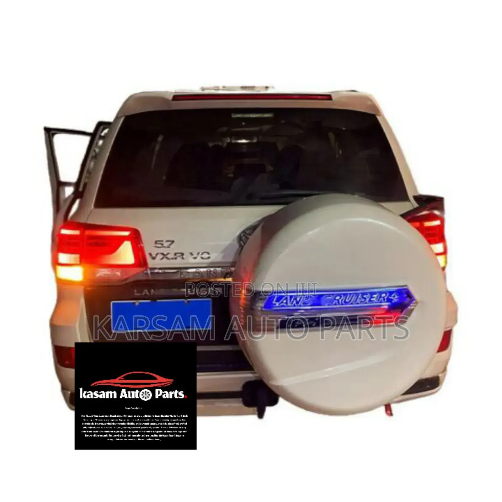 Landcruise Tyre Cover Sticker Light