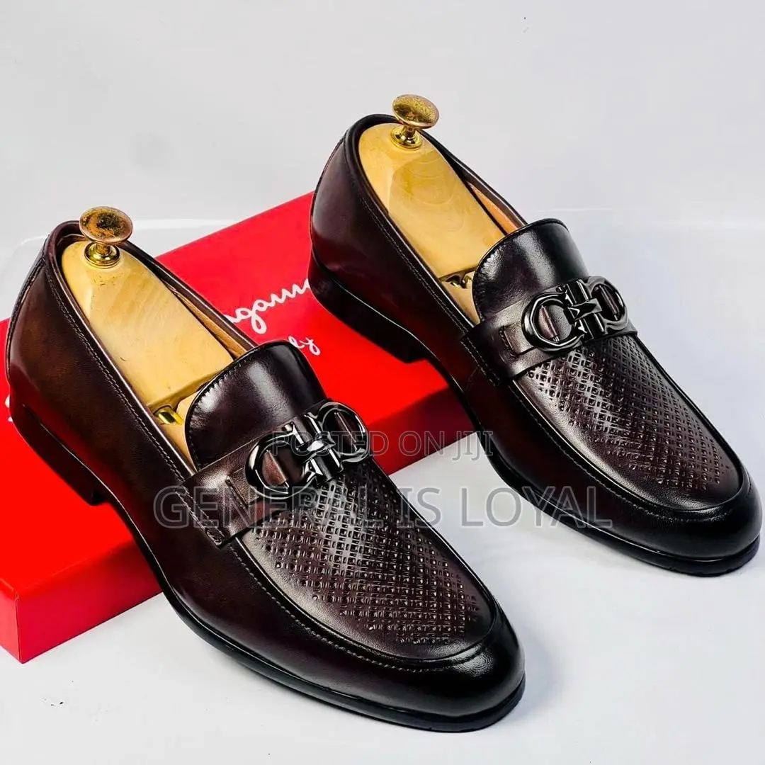 Ferragamo Shoe Black , Brown