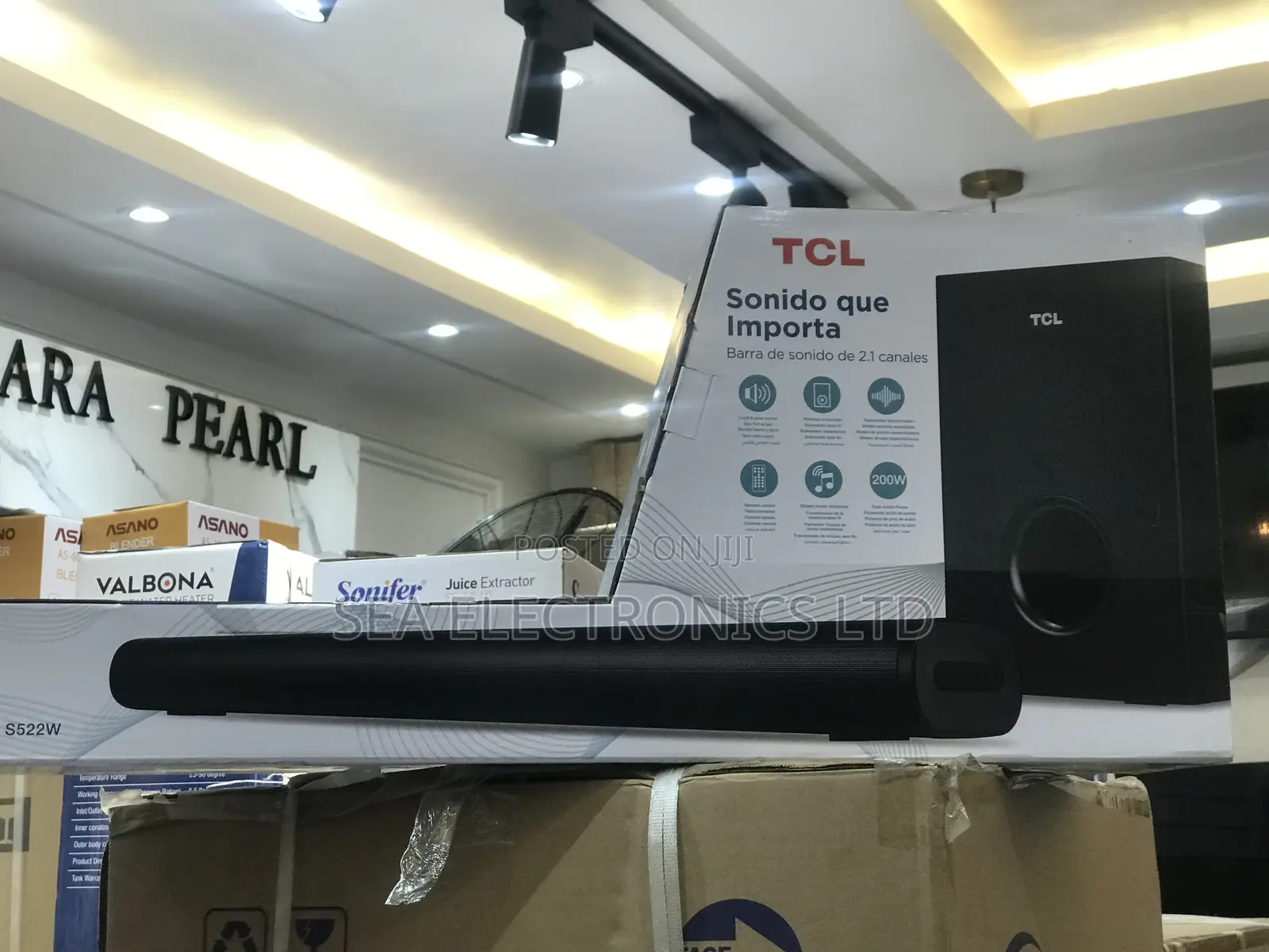 TCL 2.1ch S522w Soundbar With Wireless Subwoofer -