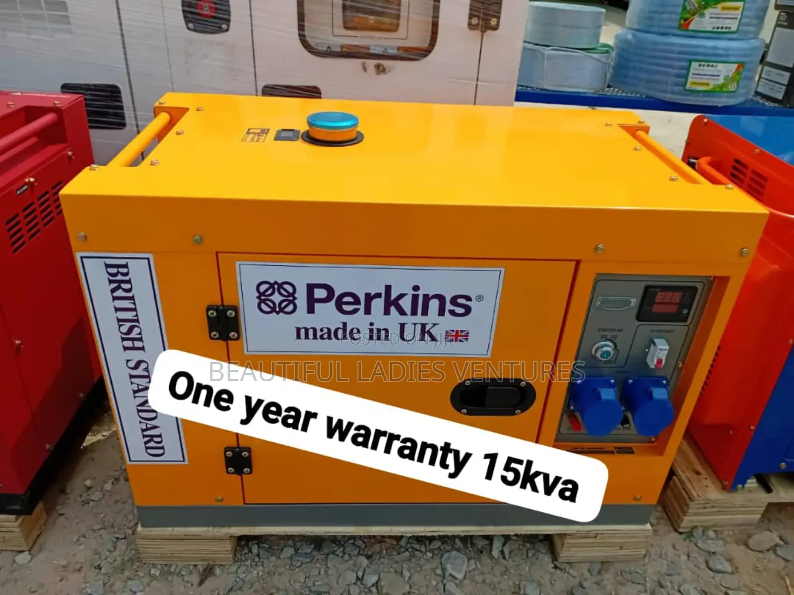 Yellow Perkins Generator 15kva Generator 15kva