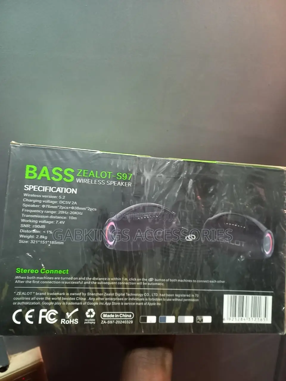 Zealot S-97 Original Waterproof Party Box