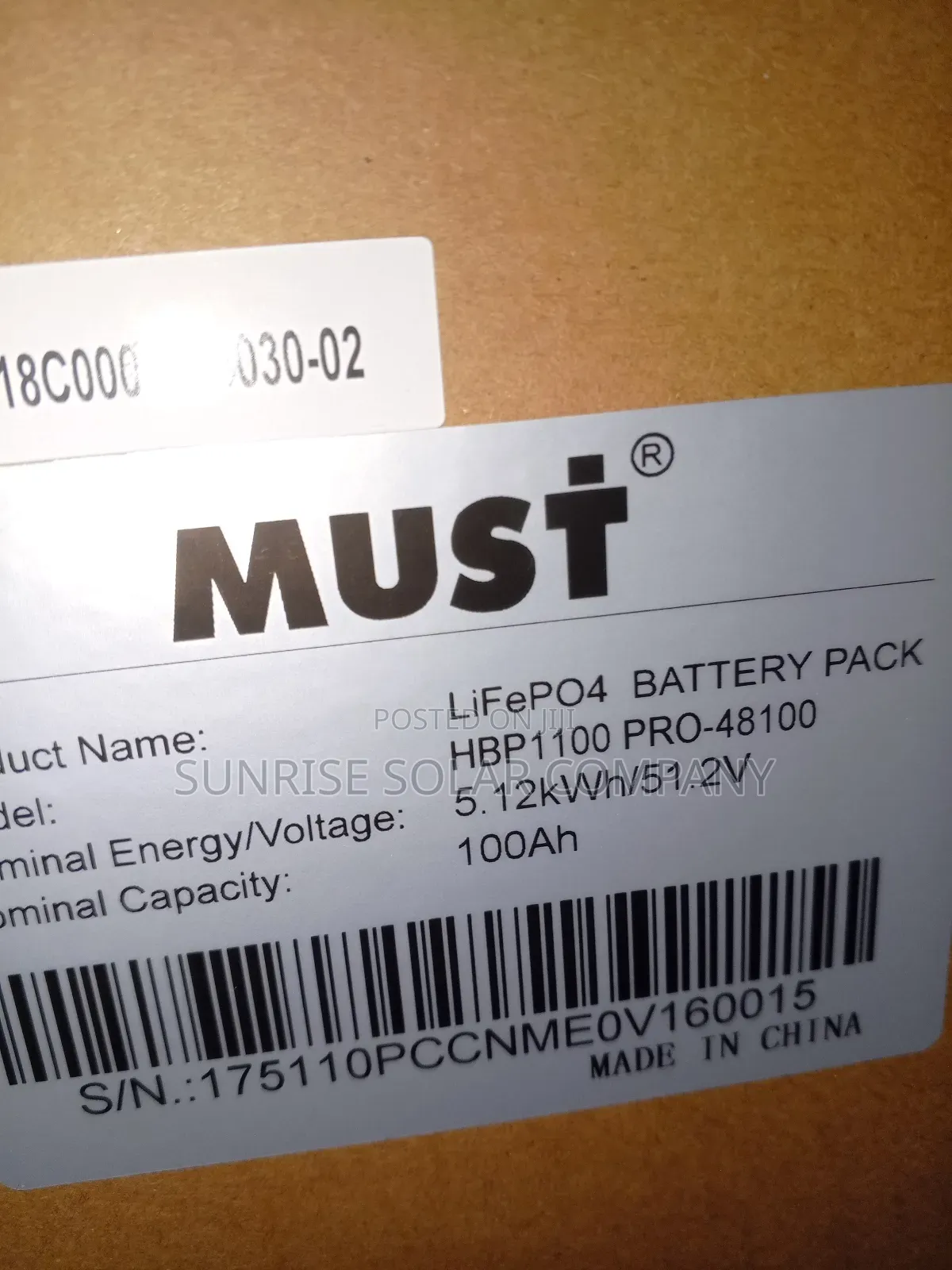 Lithium Battery Lifep04 Must 100ah 48v