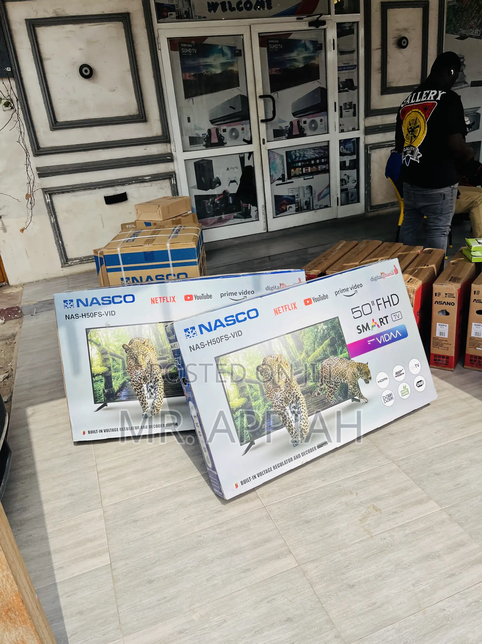 Sealed in Box Nasco 50” Full Hd Smart Screen Television.